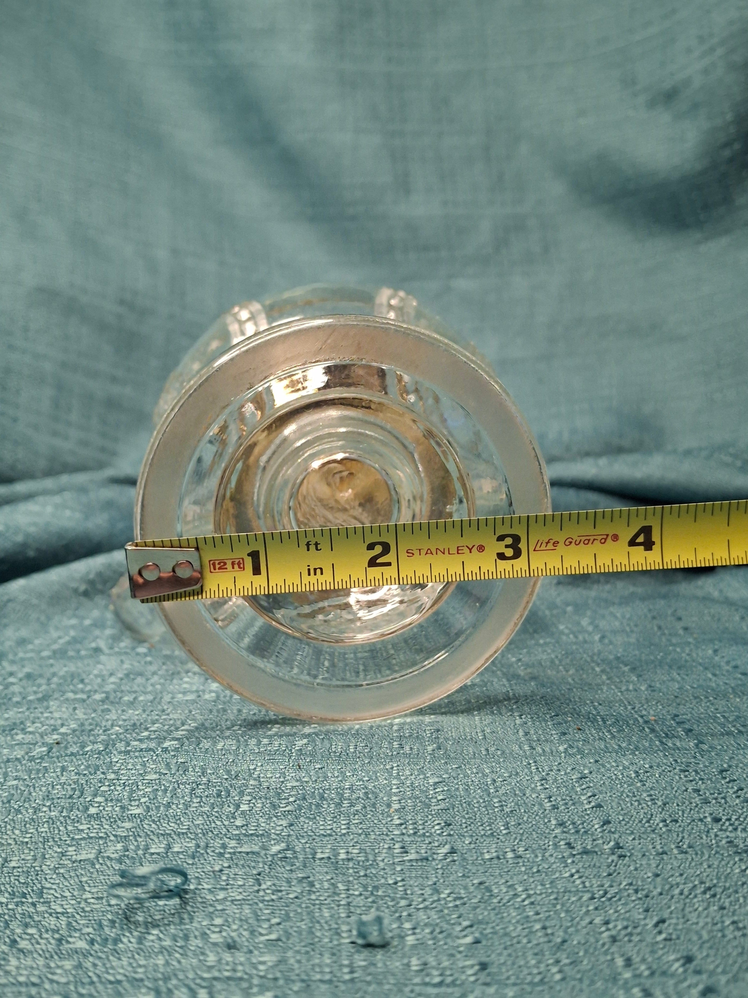 Pair Antique 19thC Kerosene Finger Lamps - Beaded Medallion & E. Miller Daisy Base - Period-Correct Brass Burners