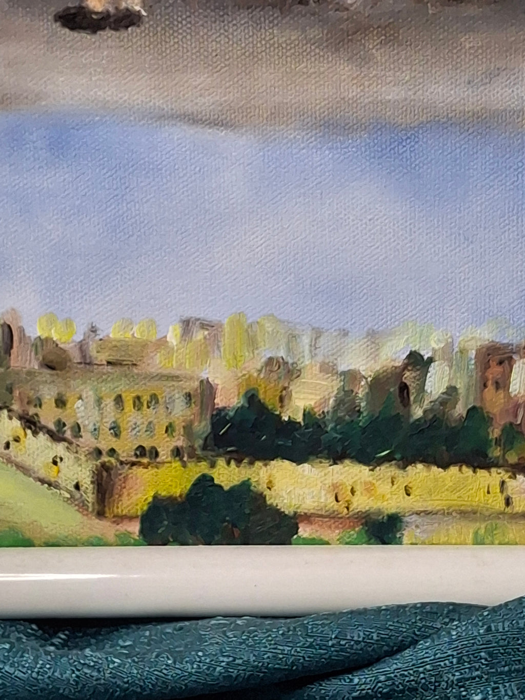 Original 1997 Deb Karpman Judaica Oil Painting - Jerusalem Western Wall - Longmeadow MA Provenance