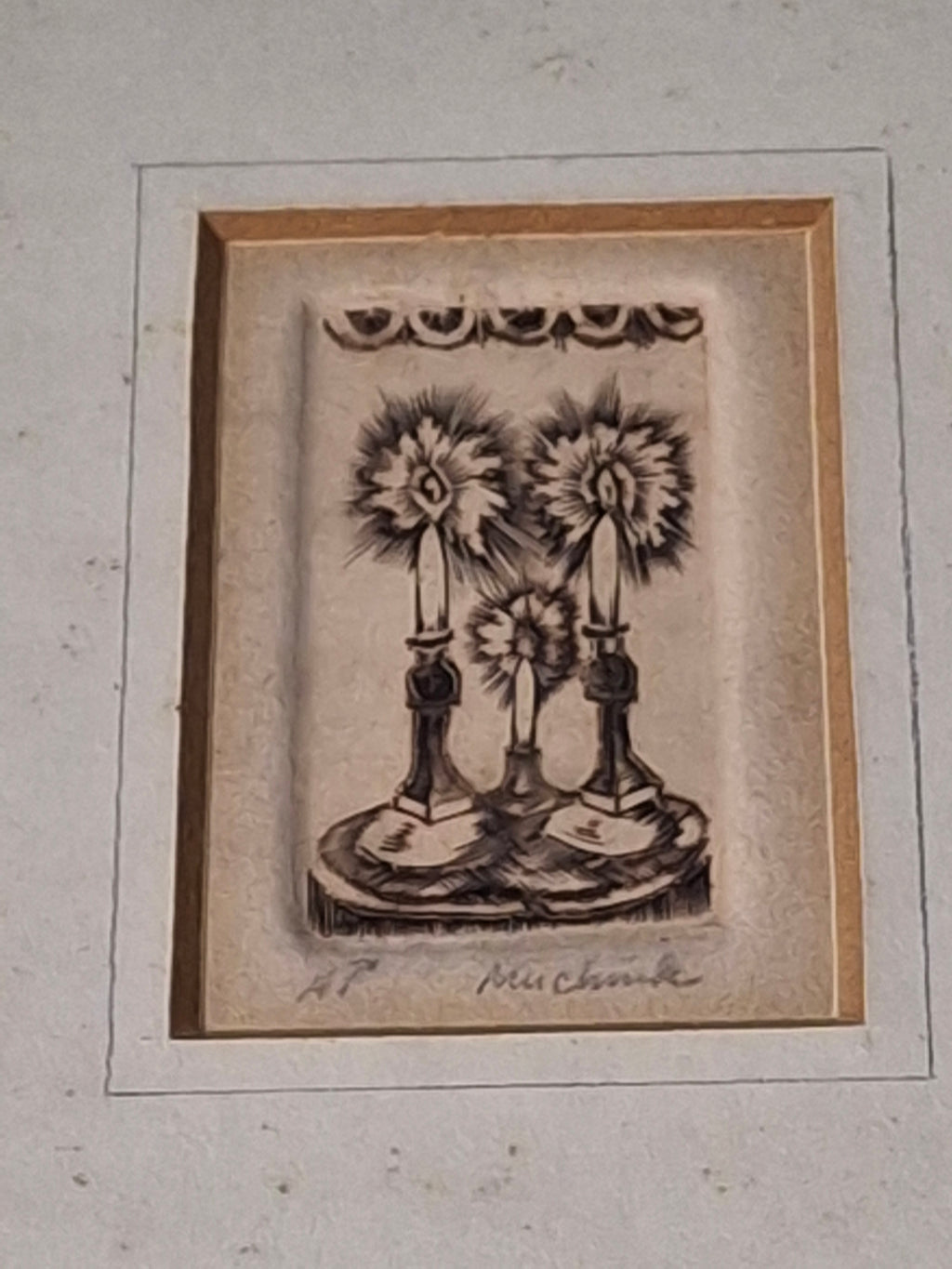 Michoel Muchnik Signed Triptych Lithograph Artist Proof AP Jerusalem Yerushalayim