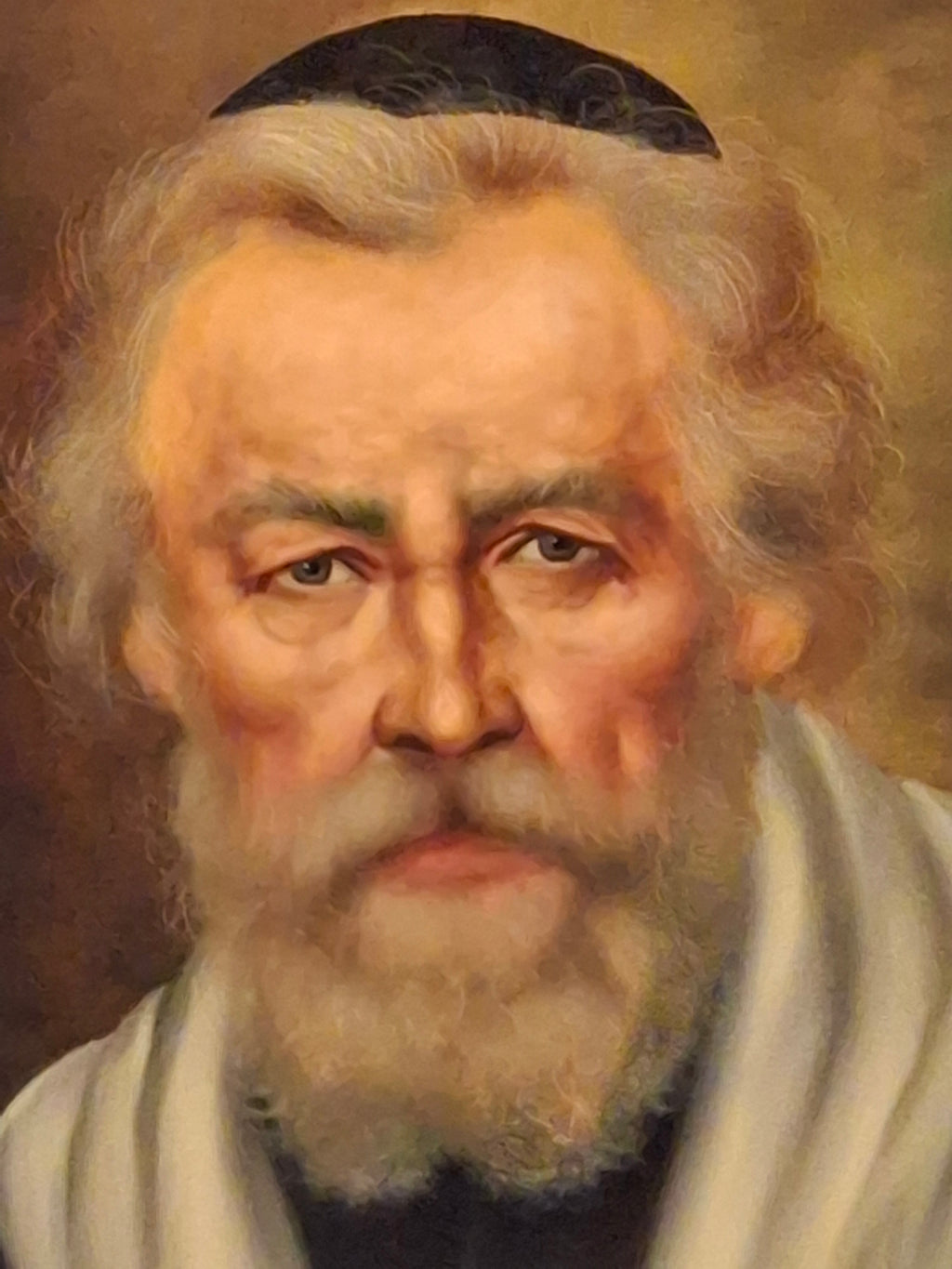 Portrait of a Rabbi, 1967 – An Original Oil on Canvas by Raphael Soyer (1899–1987)