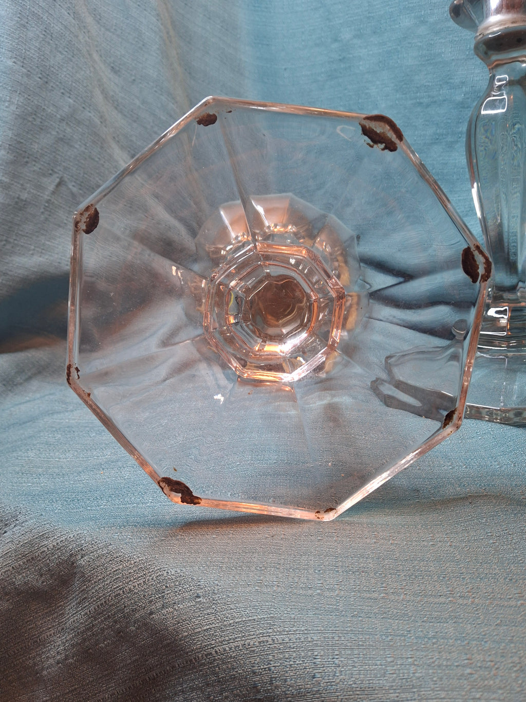 Antique Complete Pair Fostoria No. 17 Glass Kerosene Banquet Lamps Duplex Burner