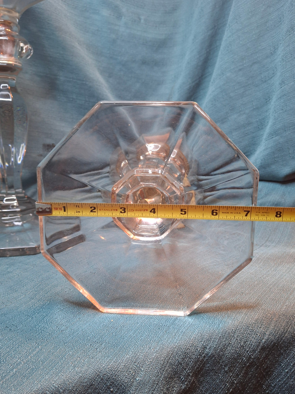 Antique Complete Pair Fostoria No. 17 Glass Kerosene Banquet Lamps Duplex Burner