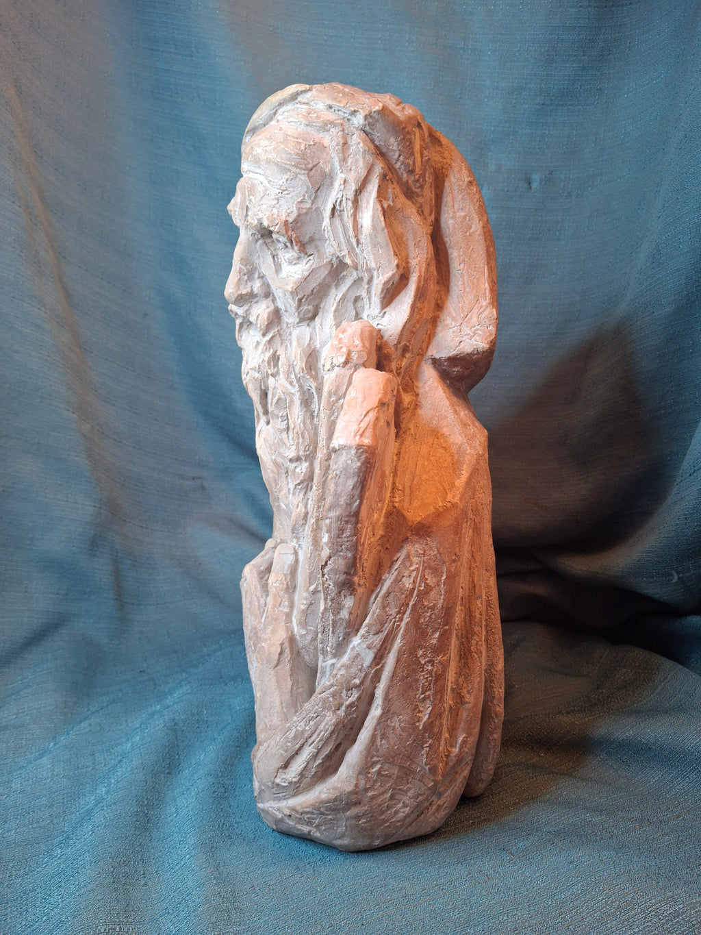 Vintage 1967 Arnold Bergier Moses Ten Commandments Sculpture Austin Productions MCM Bust