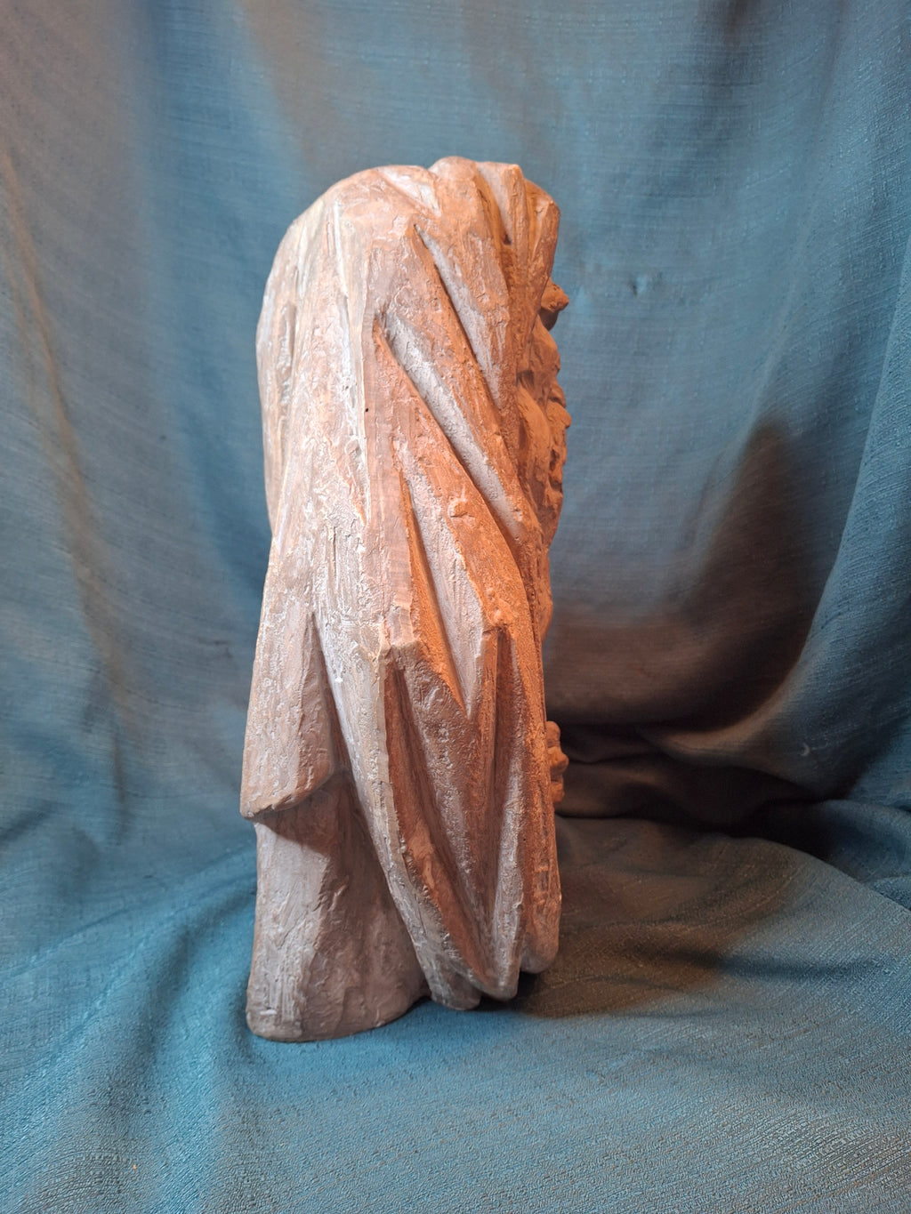Vintage 1967 Arnold Bergier Moses Ten Commandments Sculpture Austin Productions MCM Bust
