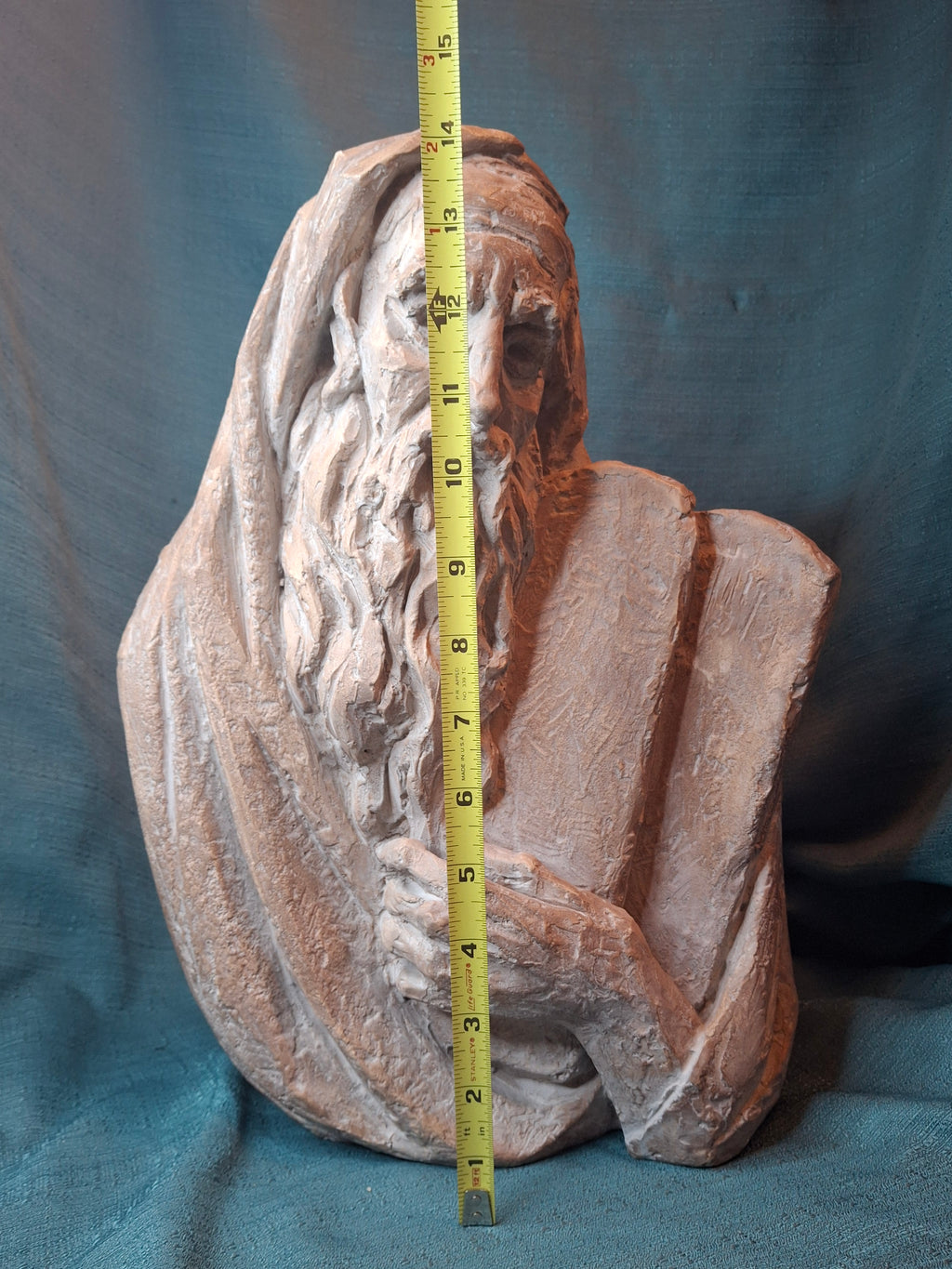 Vintage 1967 Arnold Bergier Moses Ten Commandments Sculpture Austin Productions MCM Bust