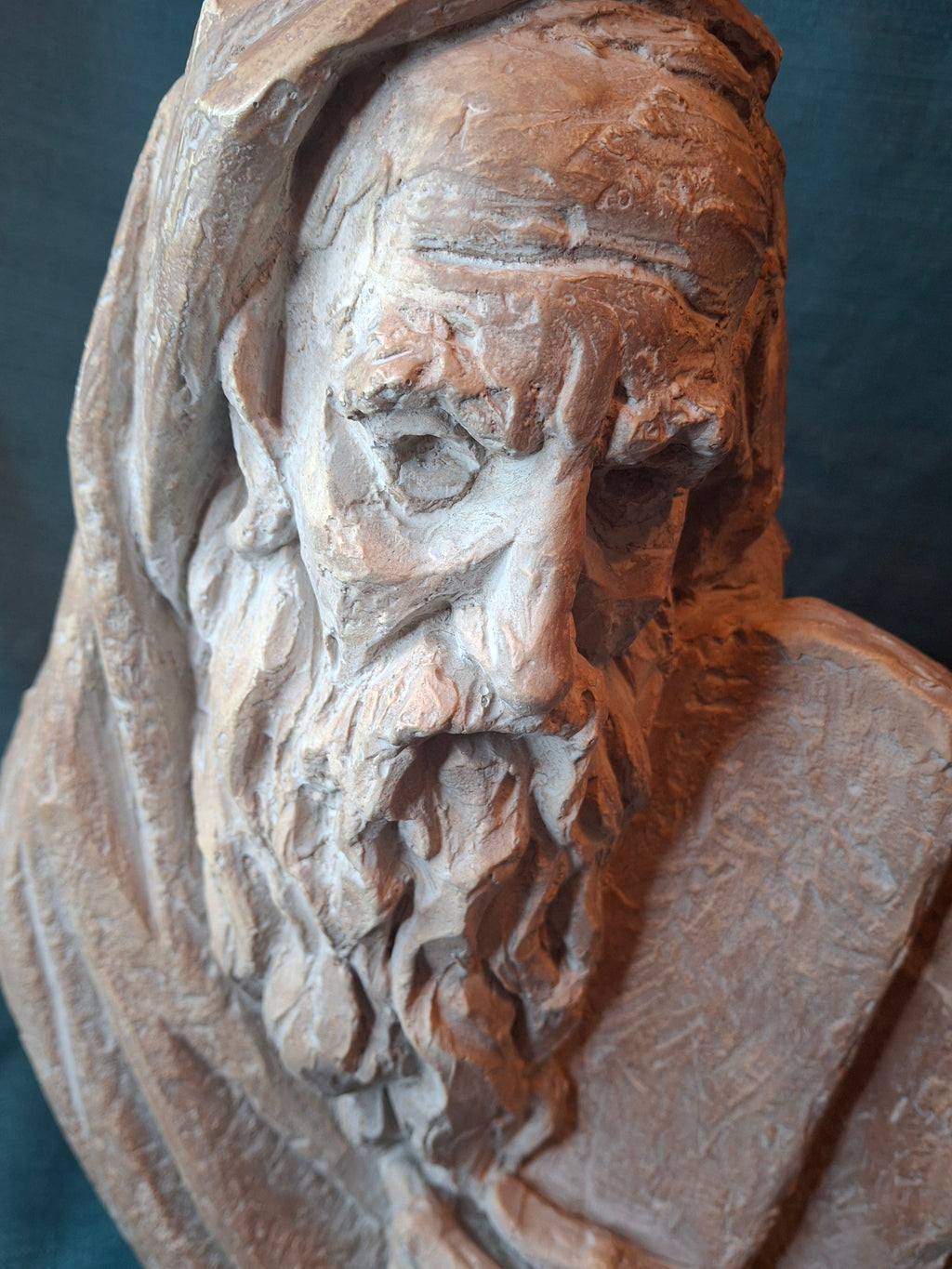 Vintage 1967 Arnold Bergier Moses Ten Commandments Sculpture Austin Productions MCM Bust