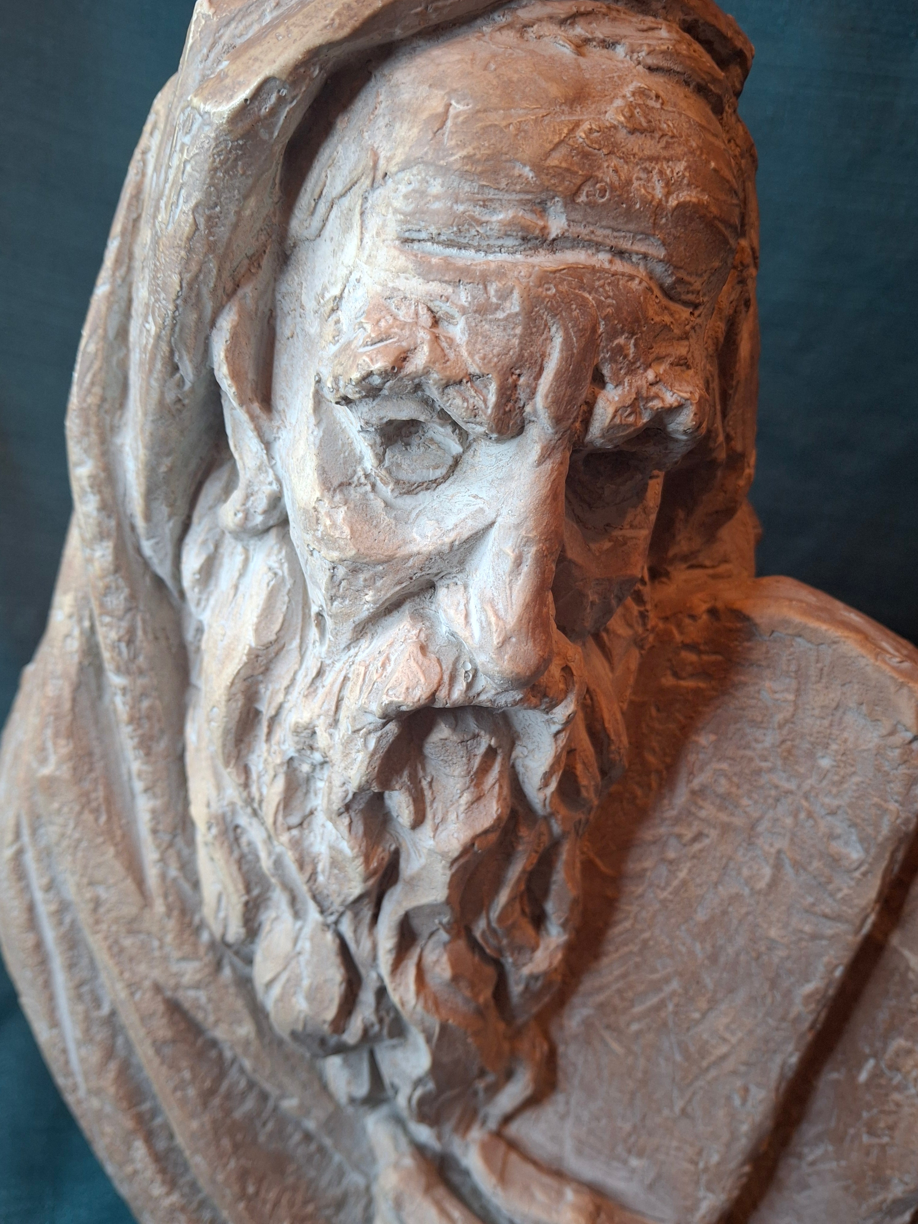 Vintage 1967 Arnold Bergier Moses Ten Commandments Sculpture Austin Productions MCM Bust
