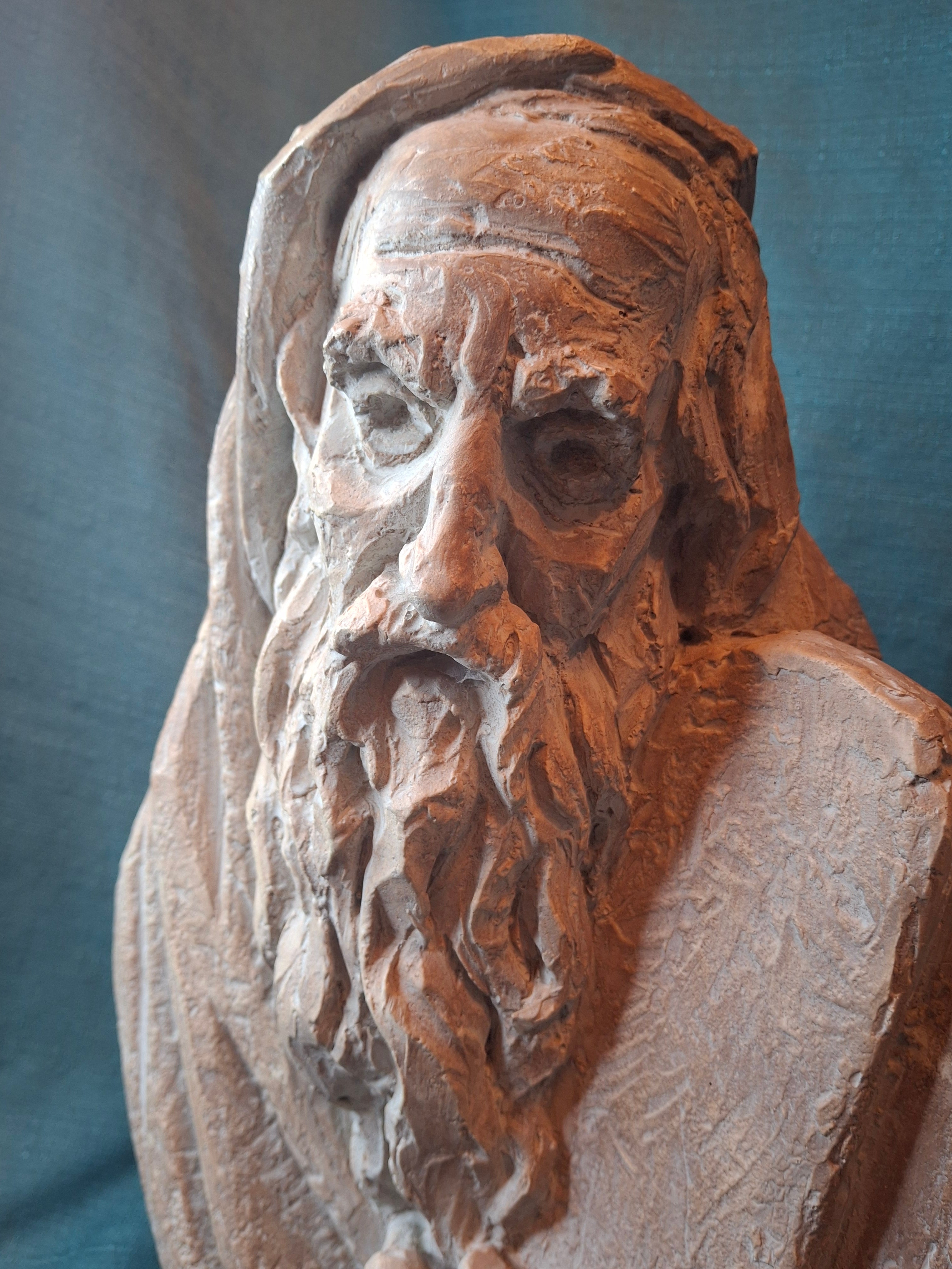 Vintage 1967 Arnold Bergier Moses Ten Commandments Sculpture Austin Productions MCM Bust