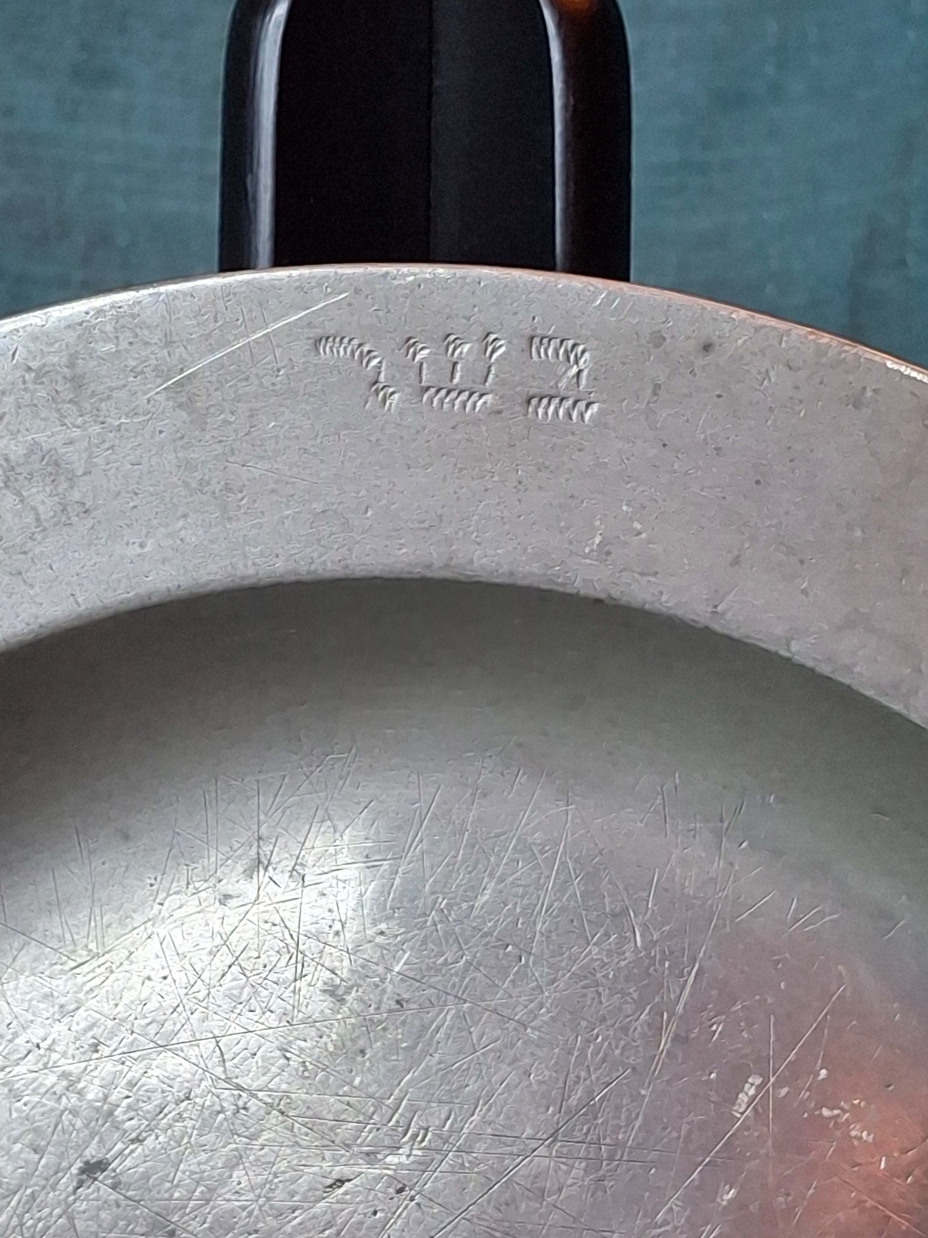 Rare 18thC Inscribed Judaica Pewter Meat Plate Basar Archangel Michael Hallmarks 9.5"
