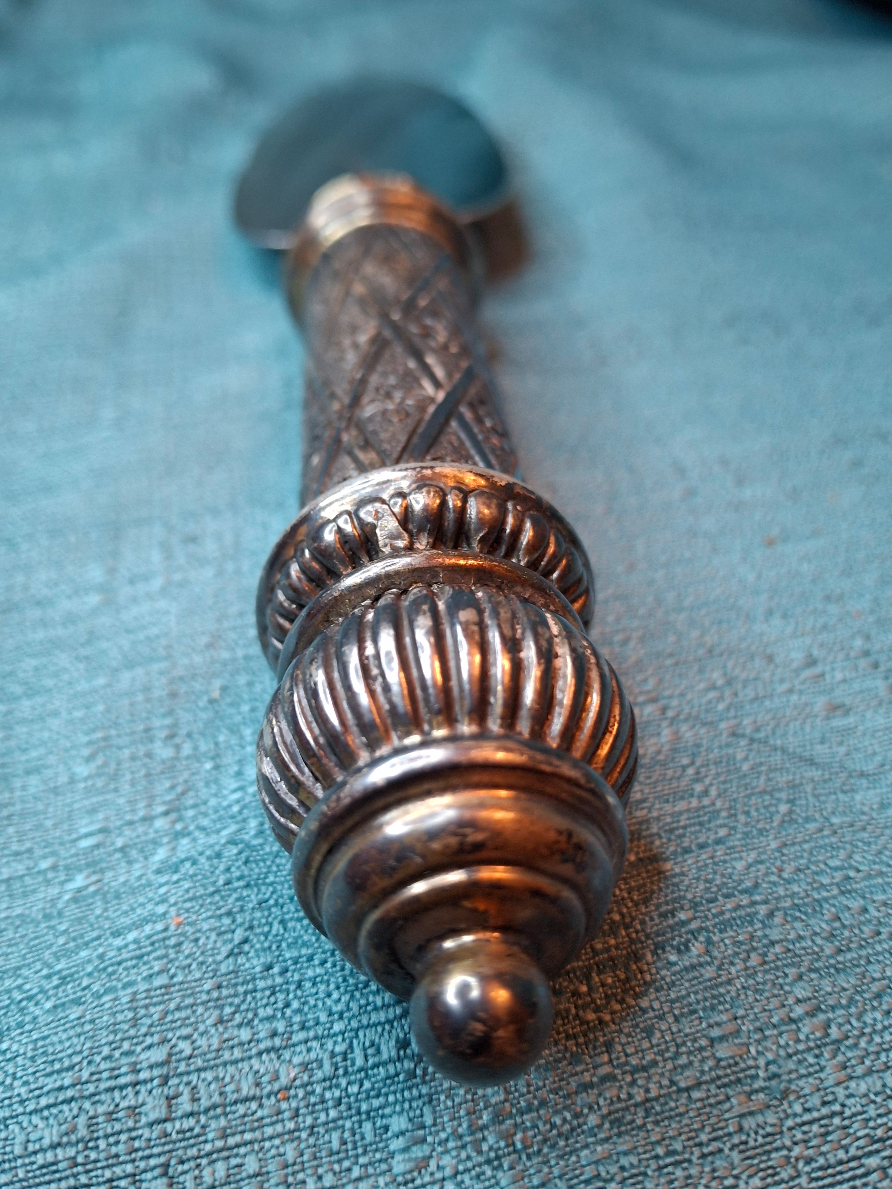 Vintage Sterling Silver 925 Challah Knife & Cake Server Set Sheffield Blade Judaica