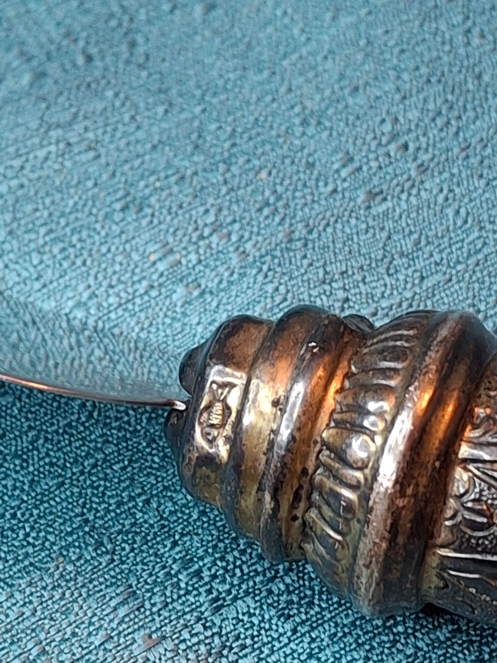 Vintage Sterling Silver 925 Challah Knife & Cake Server Set Sheffield Blade Judaica