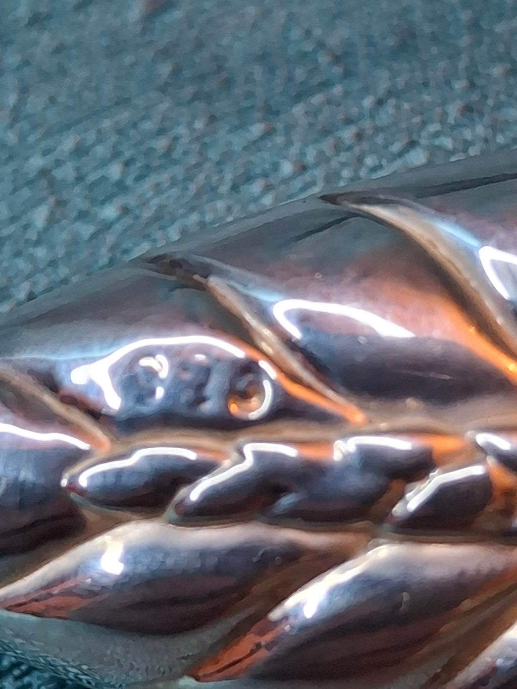 Sterling Silver 925 Challah Knife Braided Wheat Design - Stainless Blade 110g Judaica