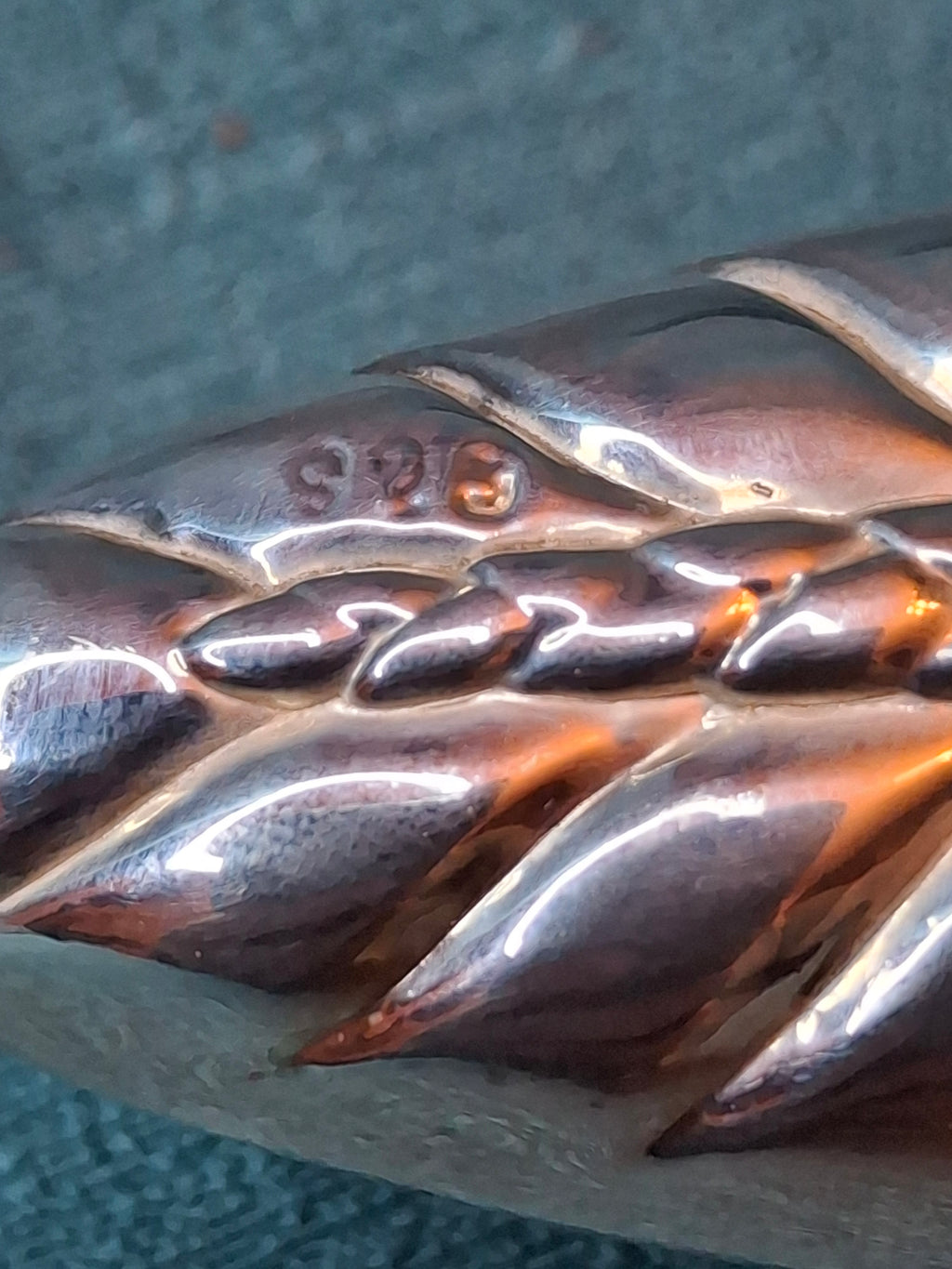 Sterling Silver 925 Challah Knife Braided Wheat Design - Stainless Blade 110g Judaica
