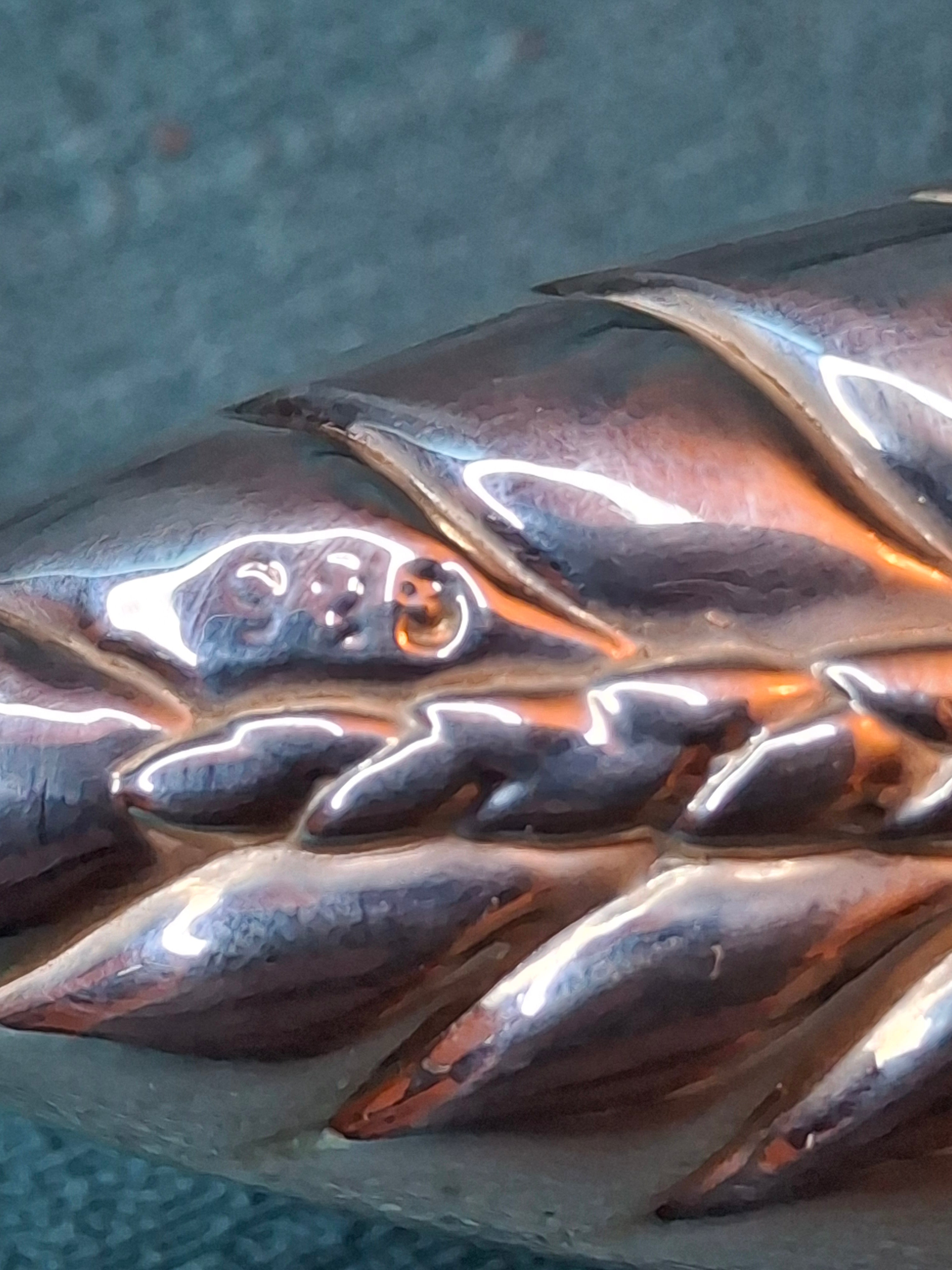 Sterling Silver 925 Challah Knife Braided Wheat Design - Stainless Blade 110g Judaica
