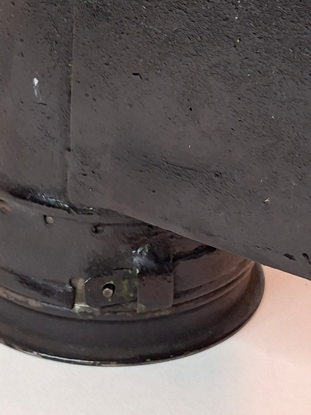Antique 19th C Gray & Amos Boston Patent Hand Lantern Black Japanned Tin Glass