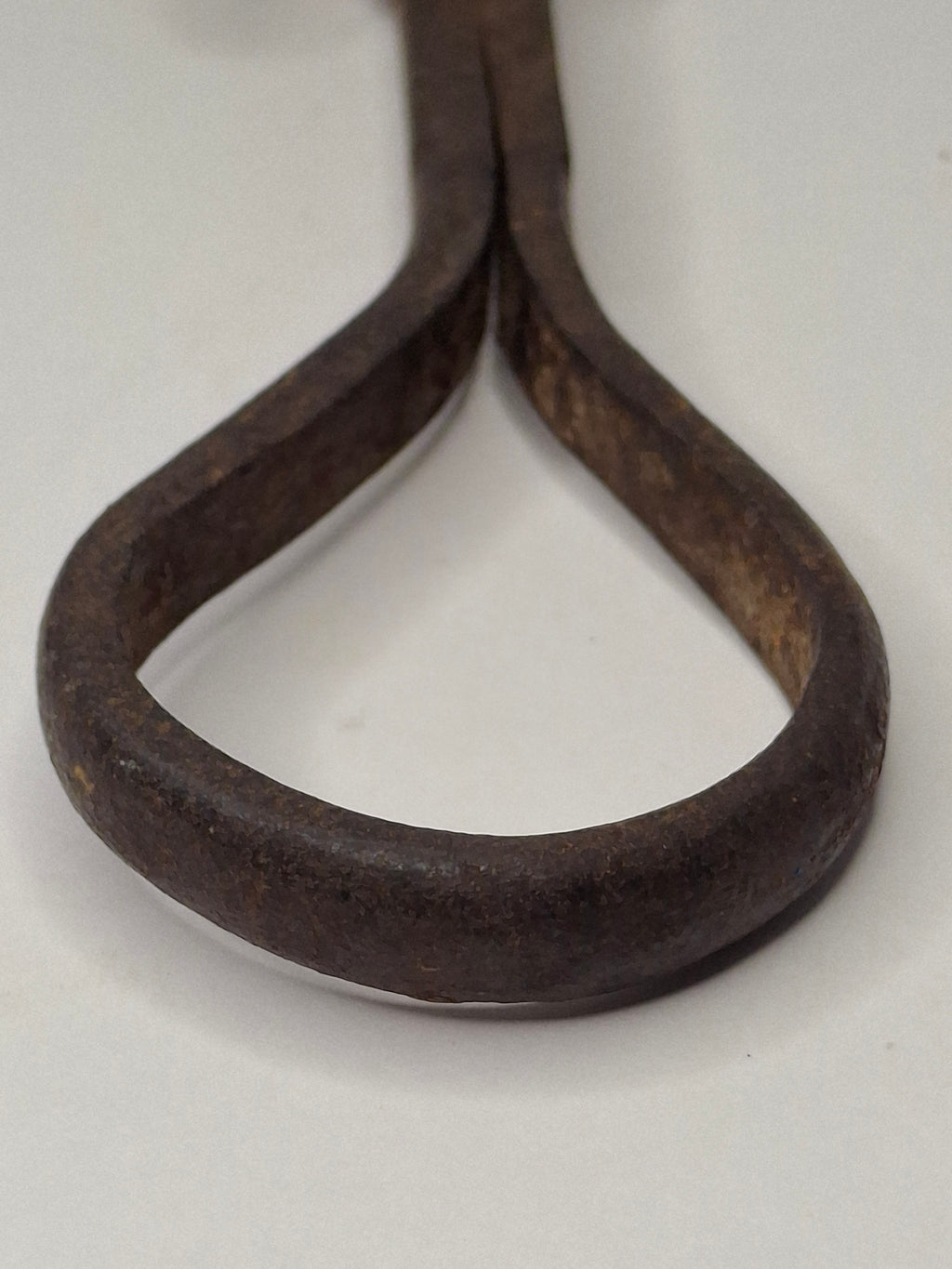Antique Pair Hand-Forged Wrought Iron Miners Sticking Tommy Candle Holders 19th C