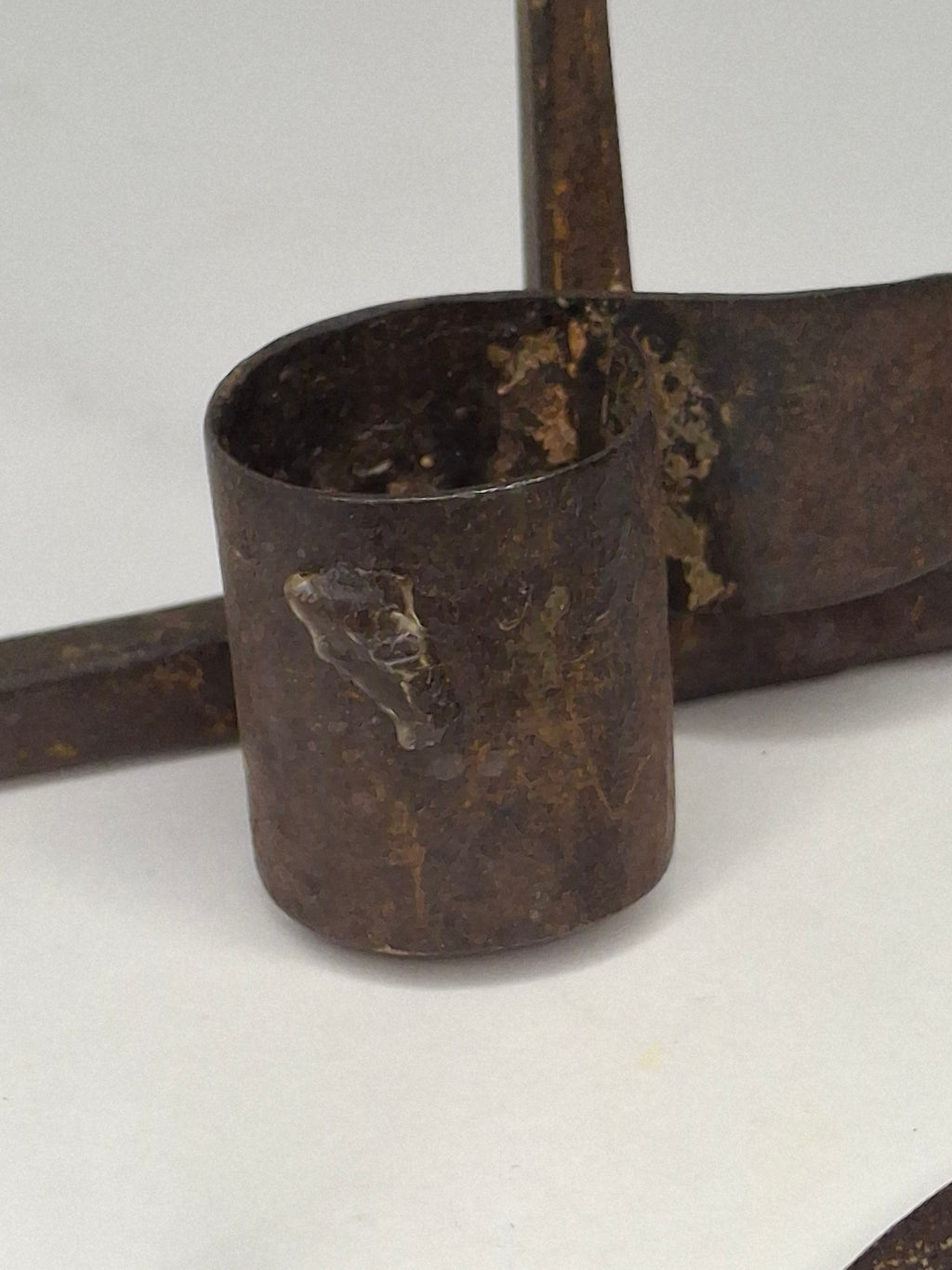Lot of 3 Antique 19thC Hand Forged Miner's Sticking Tommy Candle Holders Mining