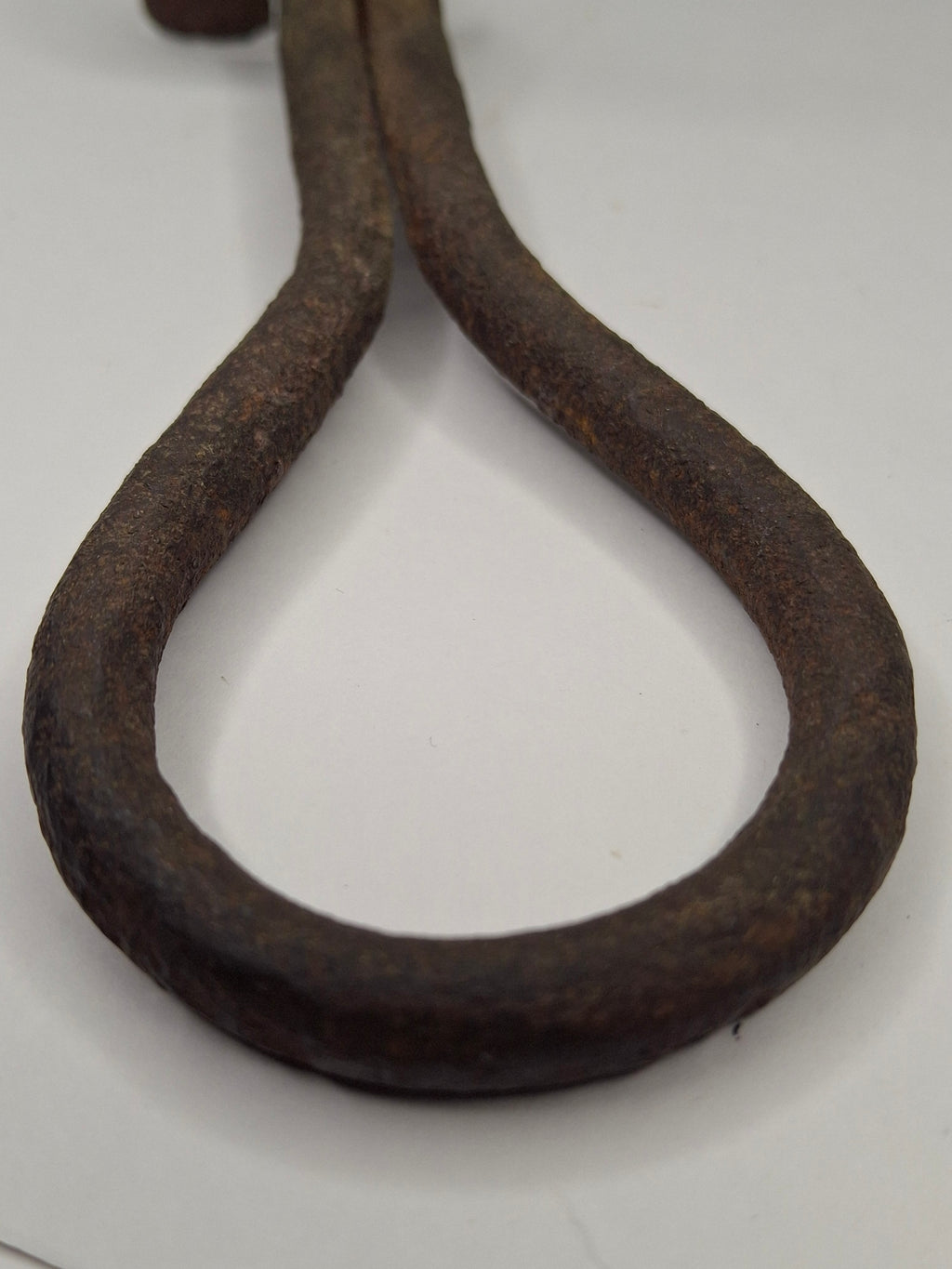 Antique 19.5" Extra Long Wrought Iron Sticking Tommy Mine Lamp Candle Holder 18th Century