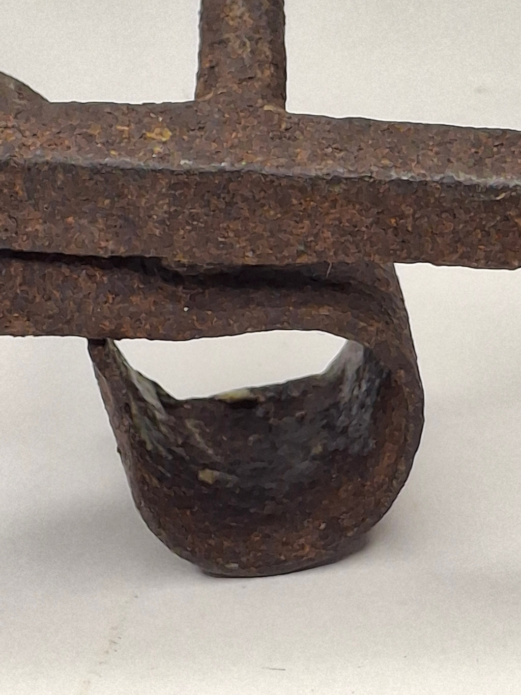 Antique 19.5" Extra Long Wrought Iron Sticking Tommy Mine Lamp Candle Holder 18th Century