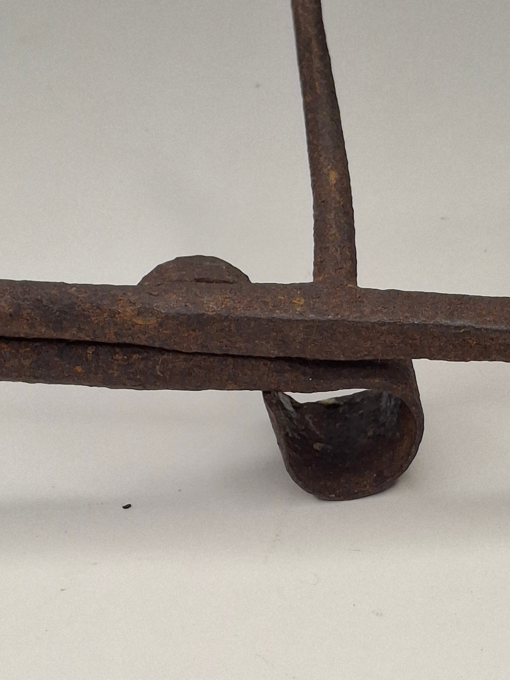 Antique 19.5" Extra Long Wrought Iron Sticking Tommy Mine Lamp Candle Holder 18th Century