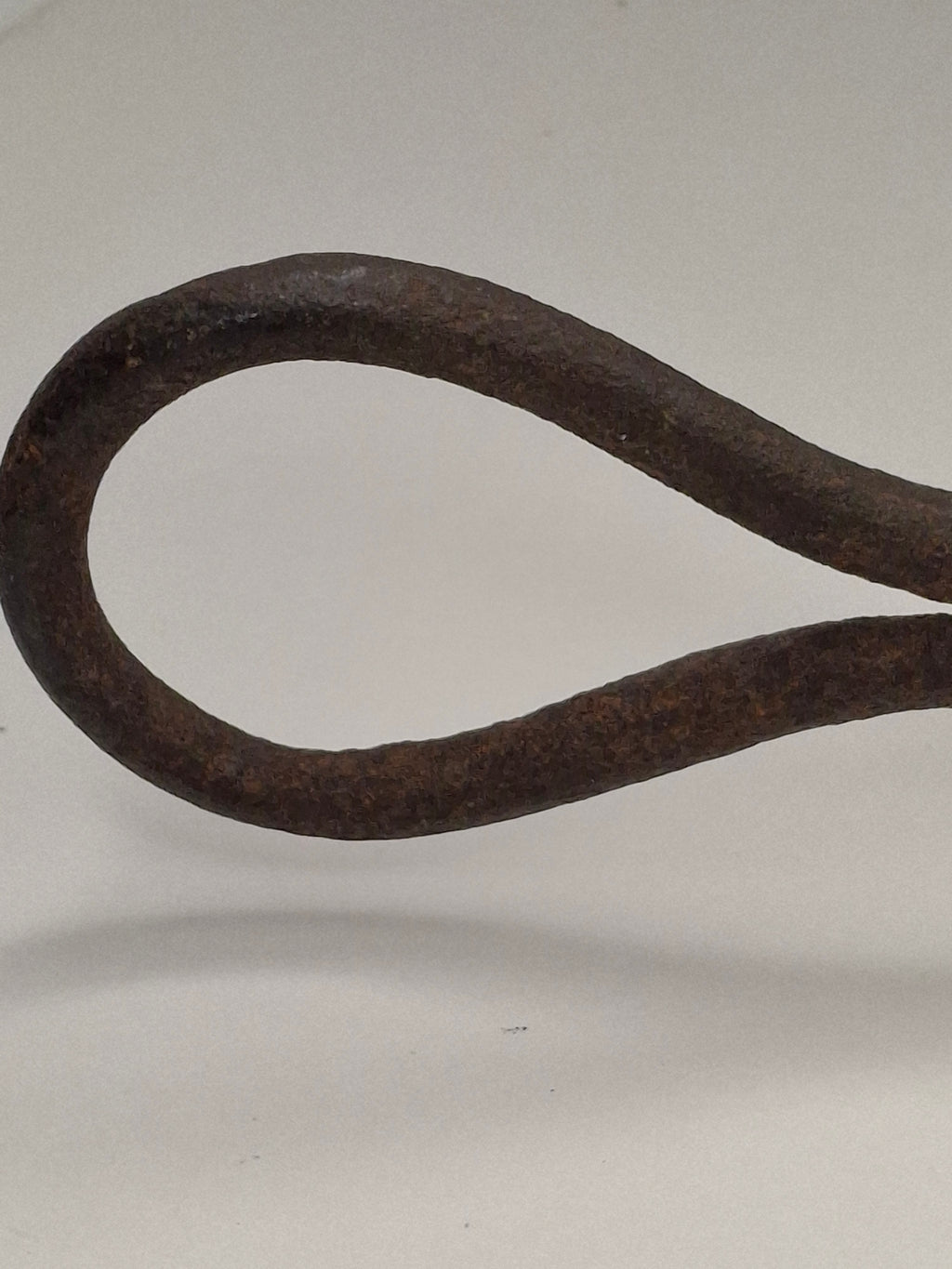 Antique 19.5" Extra Long Wrought Iron Sticking Tommy Mine Lamp Candle Holder 18th Century