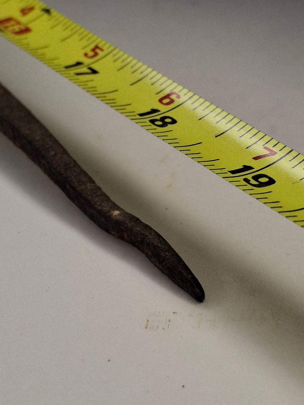 Antique 19.5" Extra Long Wrought Iron Sticking Tommy Mine Lamp Candle Holder 18th Century