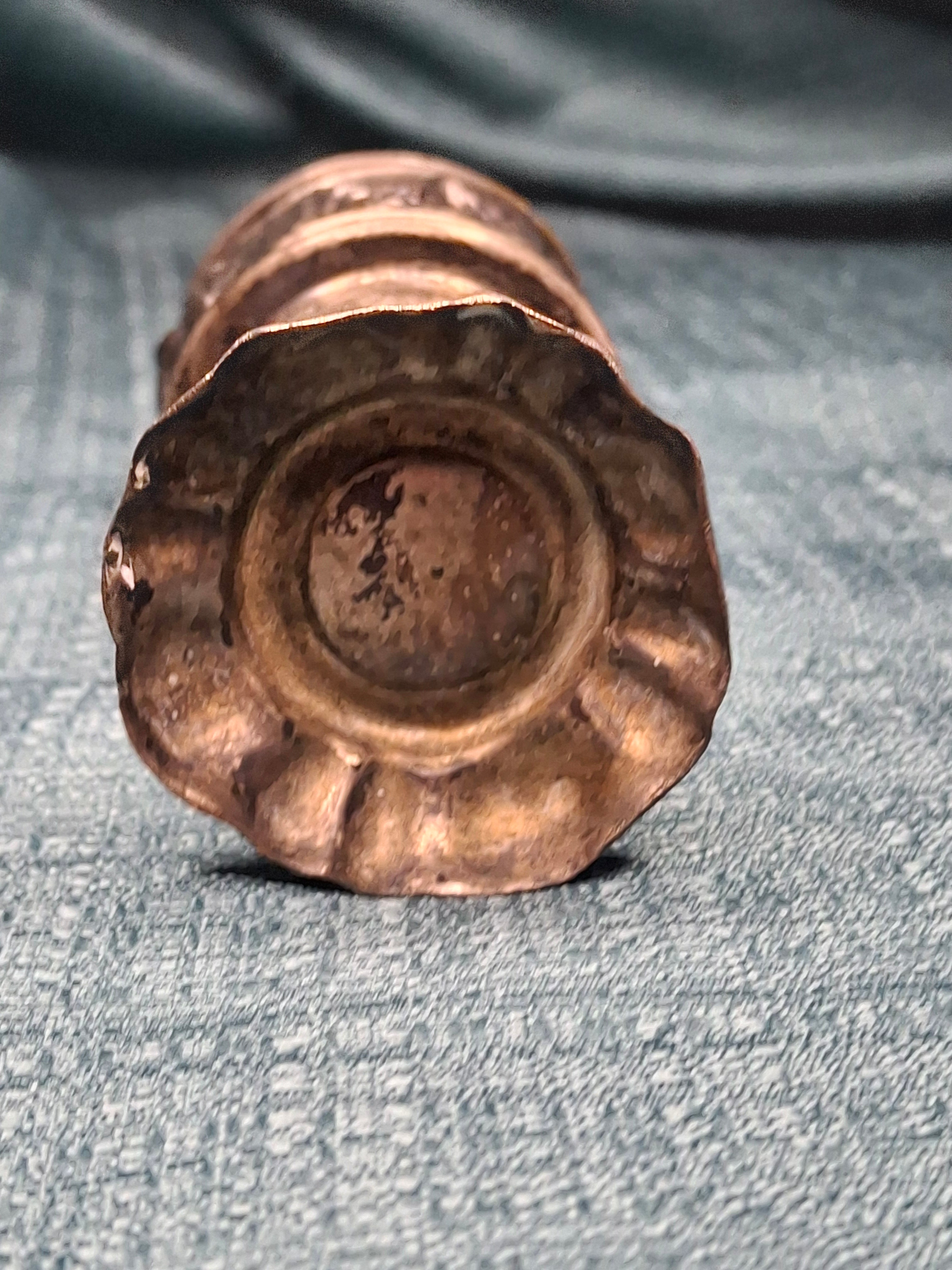 Antique 19thC Repoussé Besamim Spice Tower - Hebrew Inscription - Judaica Havdalah
