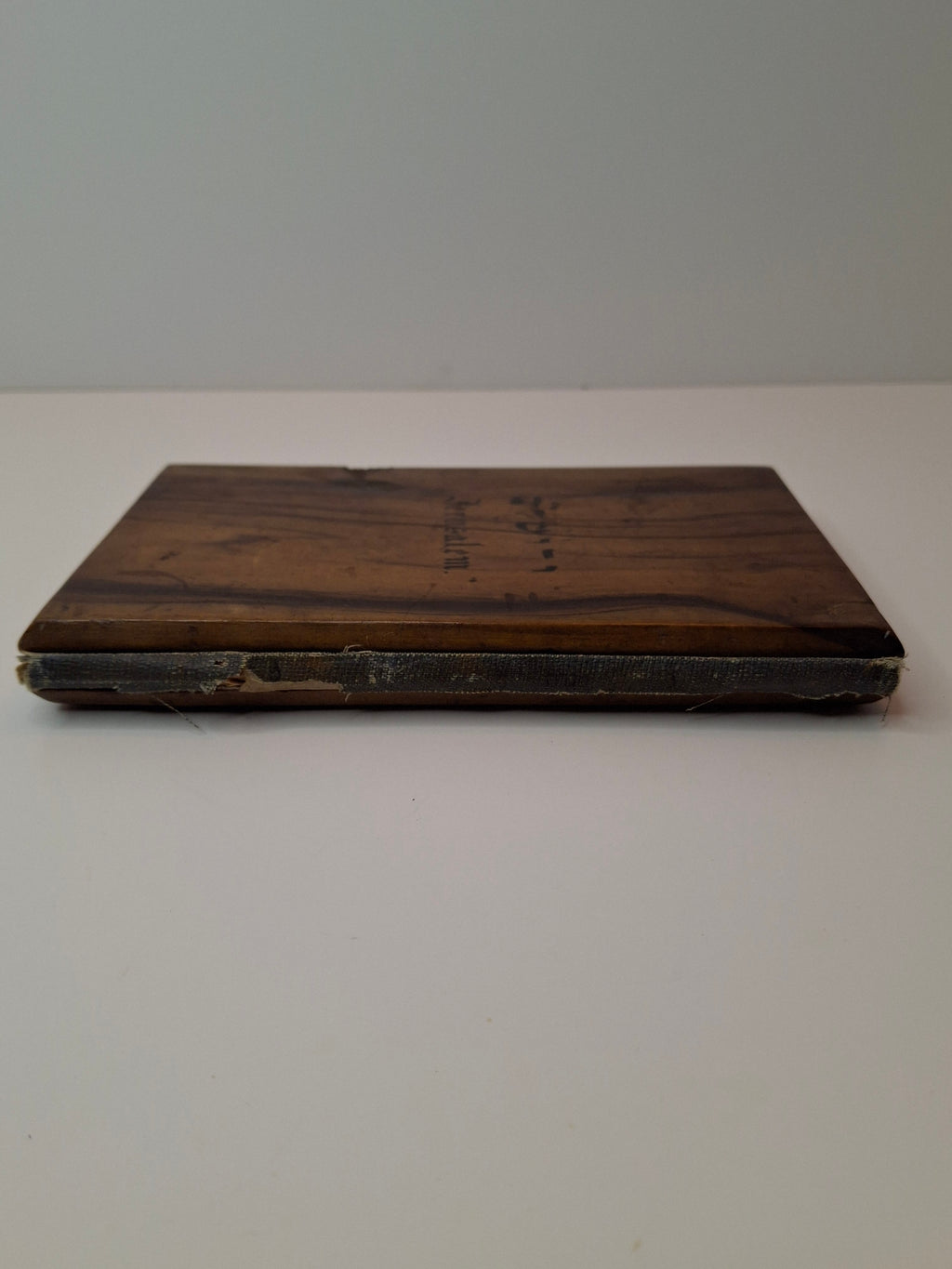 Rare 1897 Olive Wood Passover Haggadah Jerusalem Zuckerman Hebrew English Kirschenbaum