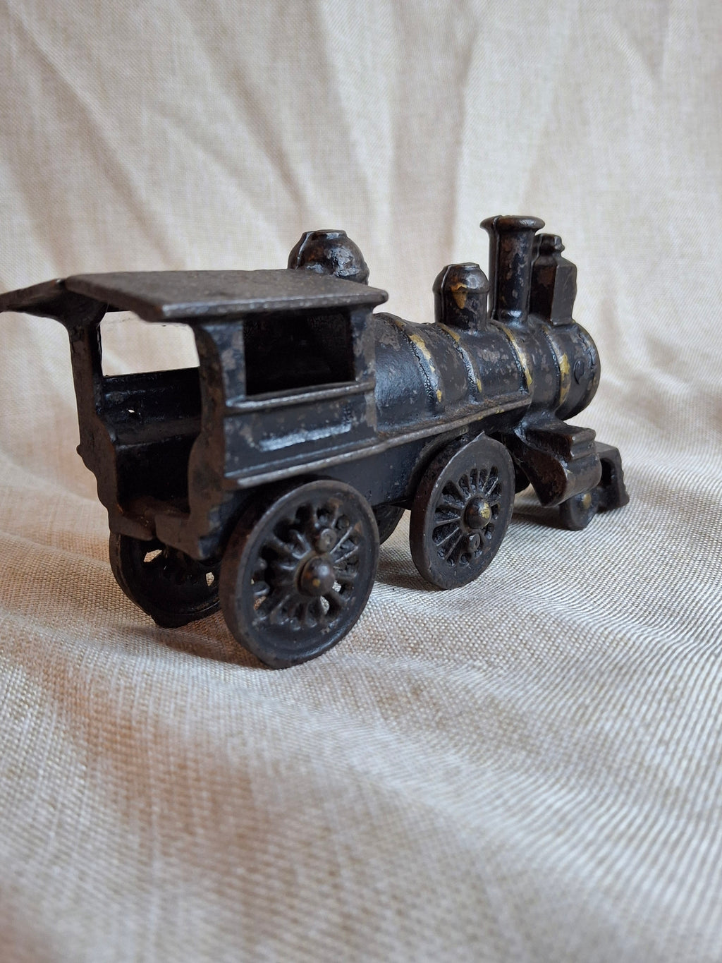 Antique Wilkins Cast Iron Floor Train Locomotive Circa 1895-1905 Keene NH 7"