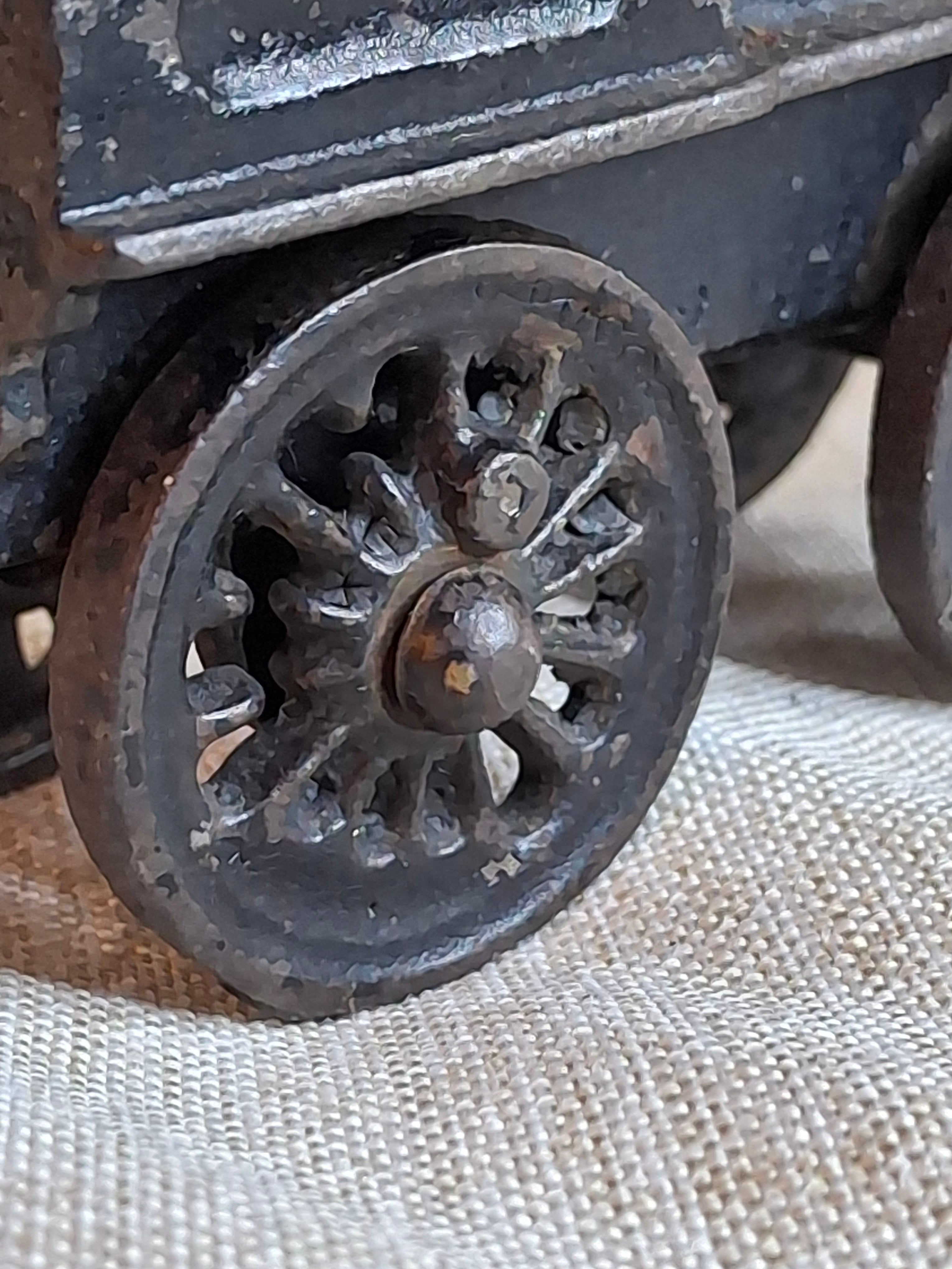 Antique Wilkins Cast Iron Floor Train Locomotive Circa 1895-1905 Keene NH 7"