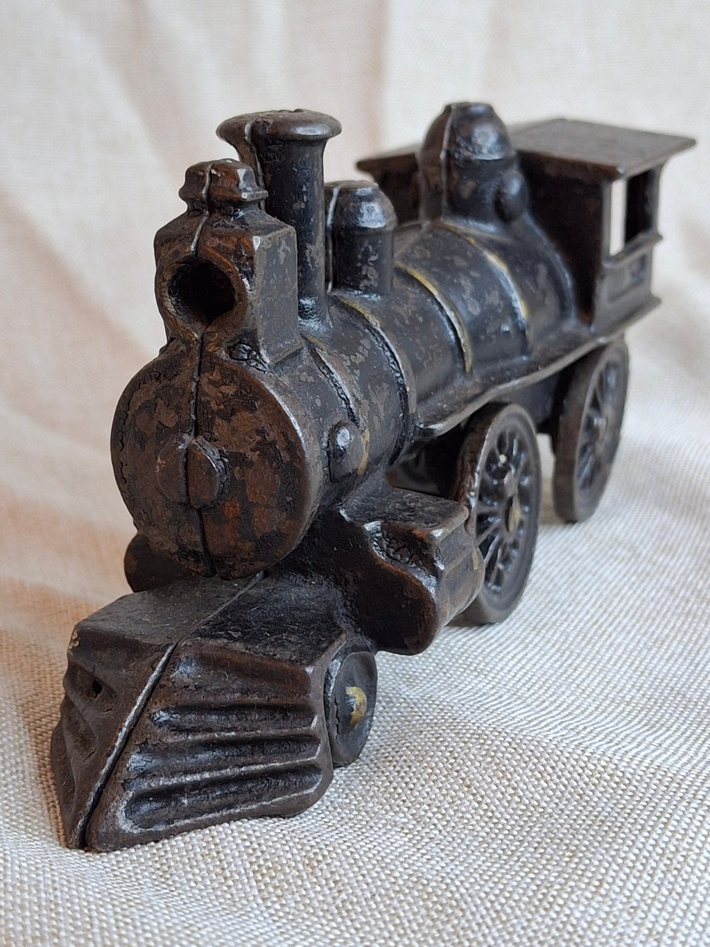 Antique Wilkins Cast Iron Floor Train Locomotive Circa 1895-1905 Keene NH 7"