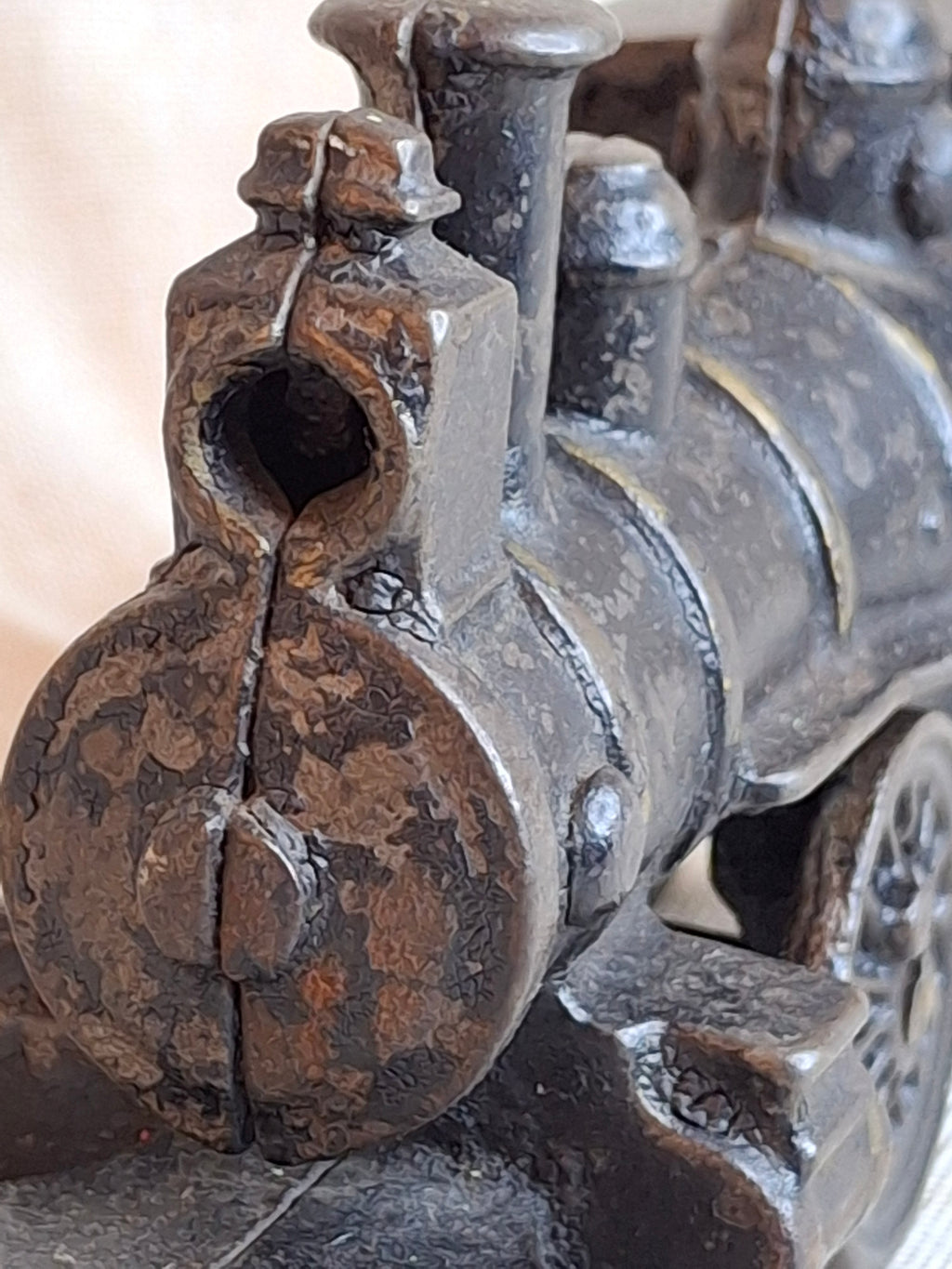 Antique Wilkins Cast Iron Floor Train Locomotive Circa 1895-1905 Keene NH 7"