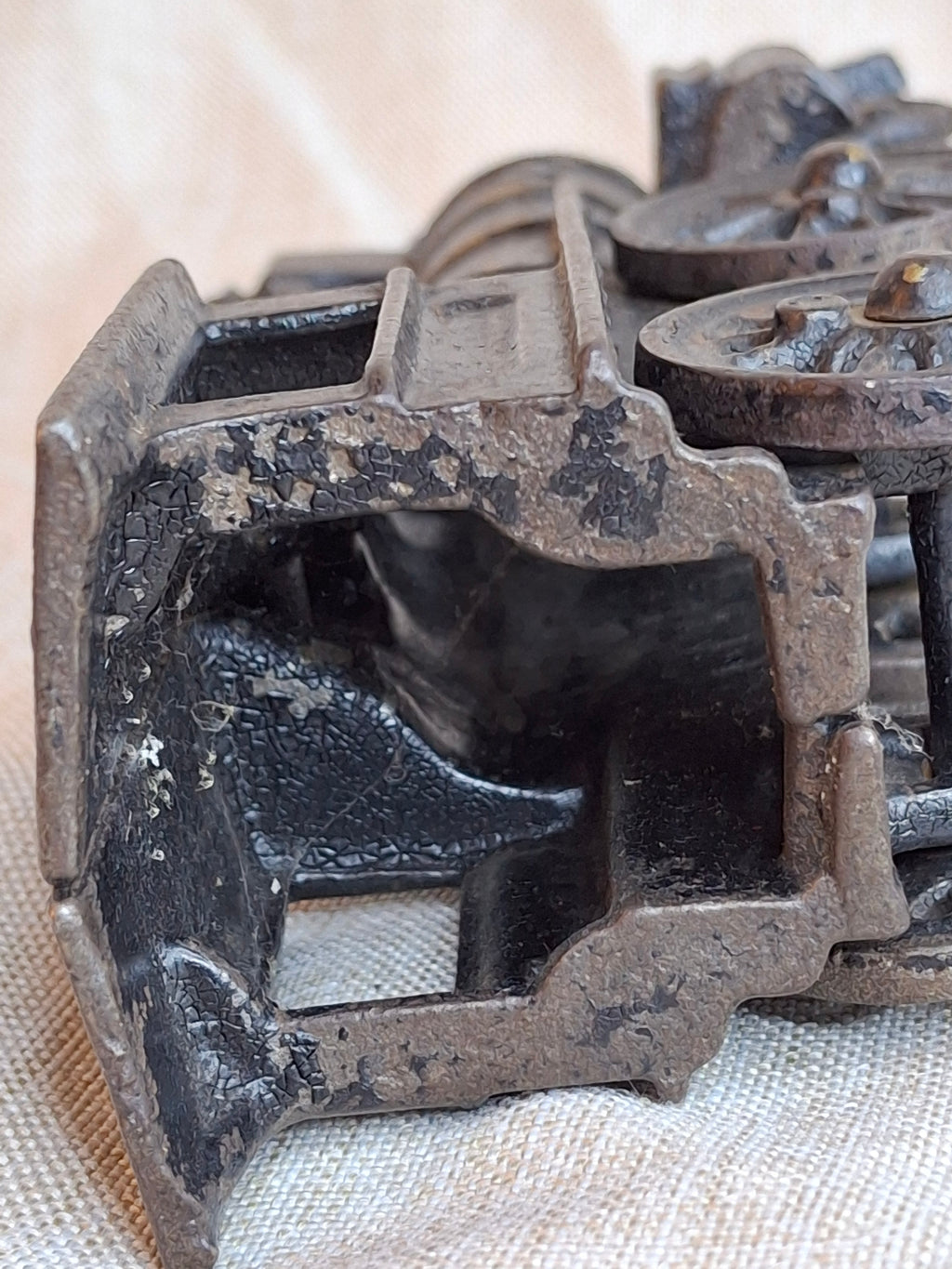 Antique Wilkins Cast Iron Floor Train Locomotive Circa 1895-1905 Keene NH 7"