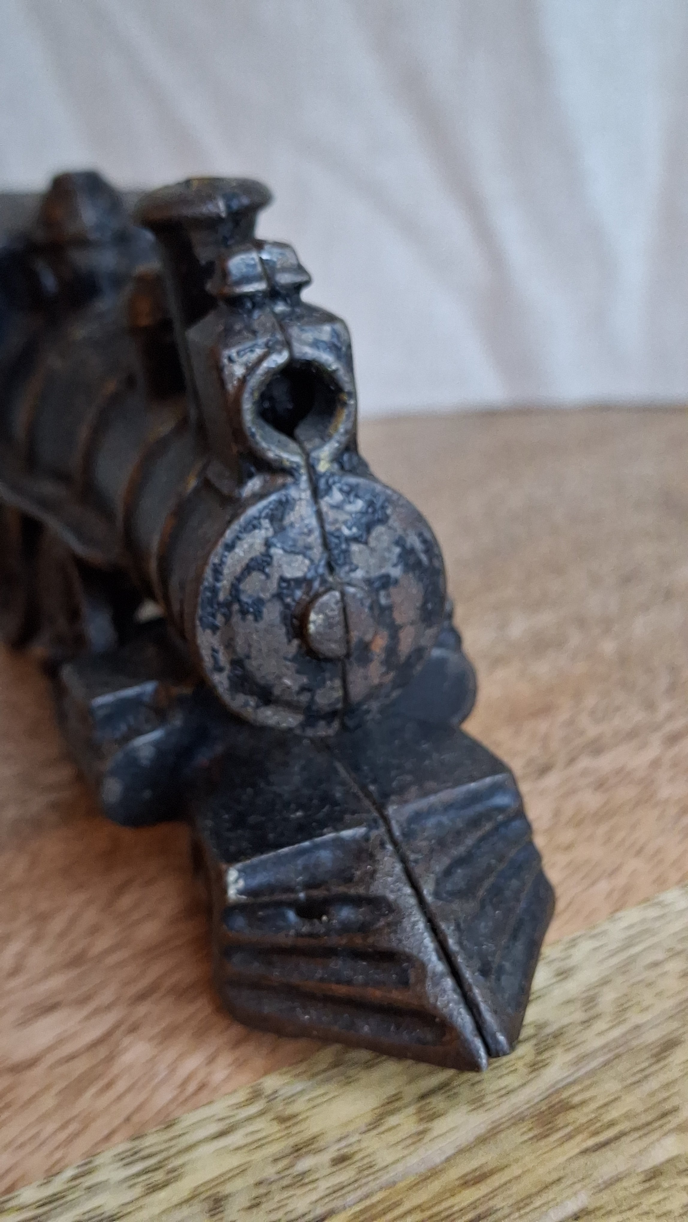 Antique Wilkins Cast Iron Floor Train Locomotive Circa 1895-1905 Keene NH 7"