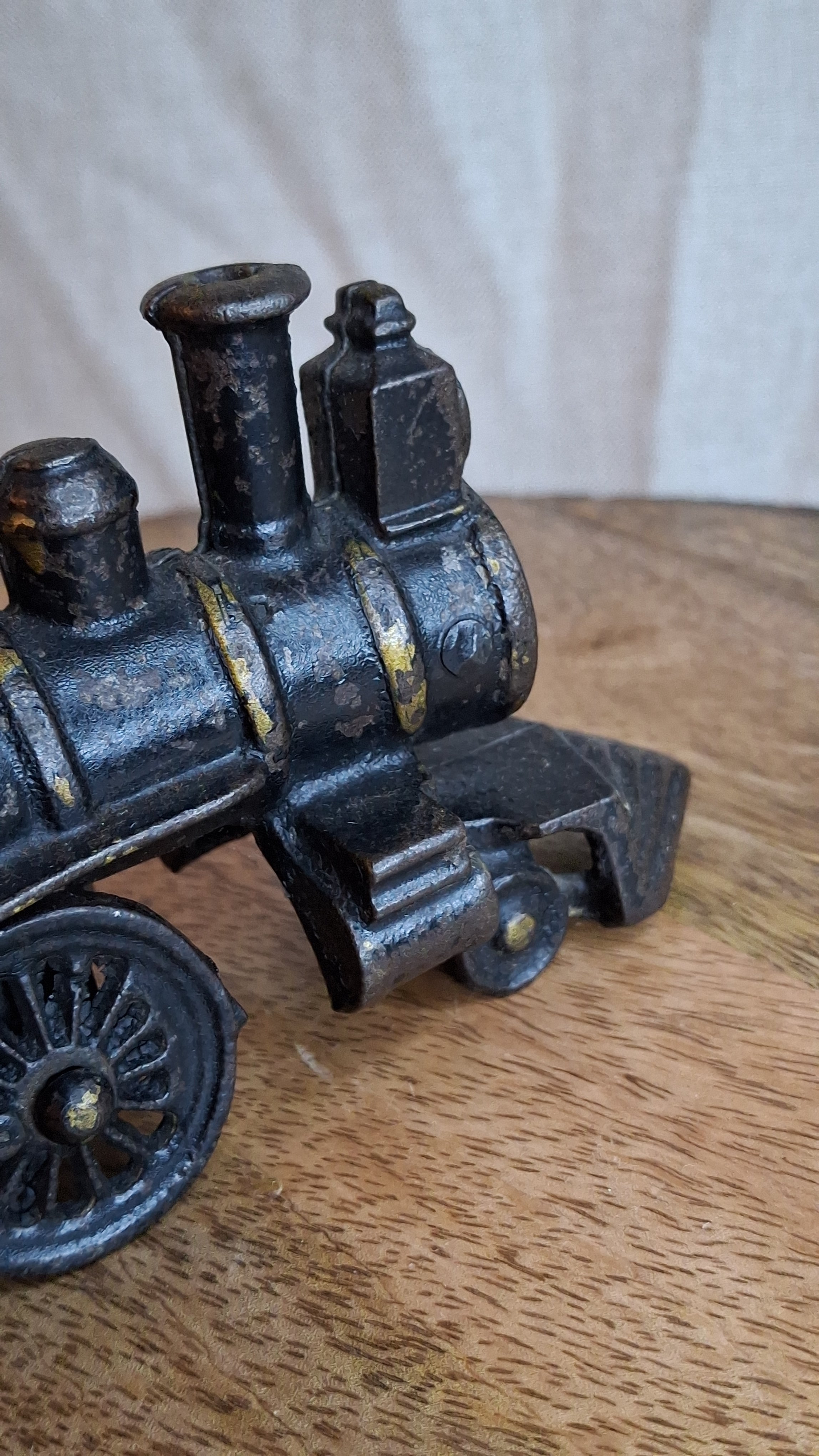 Antique Wilkins Cast Iron Floor Train Locomotive Circa 1895-1905 Keene NH 7"