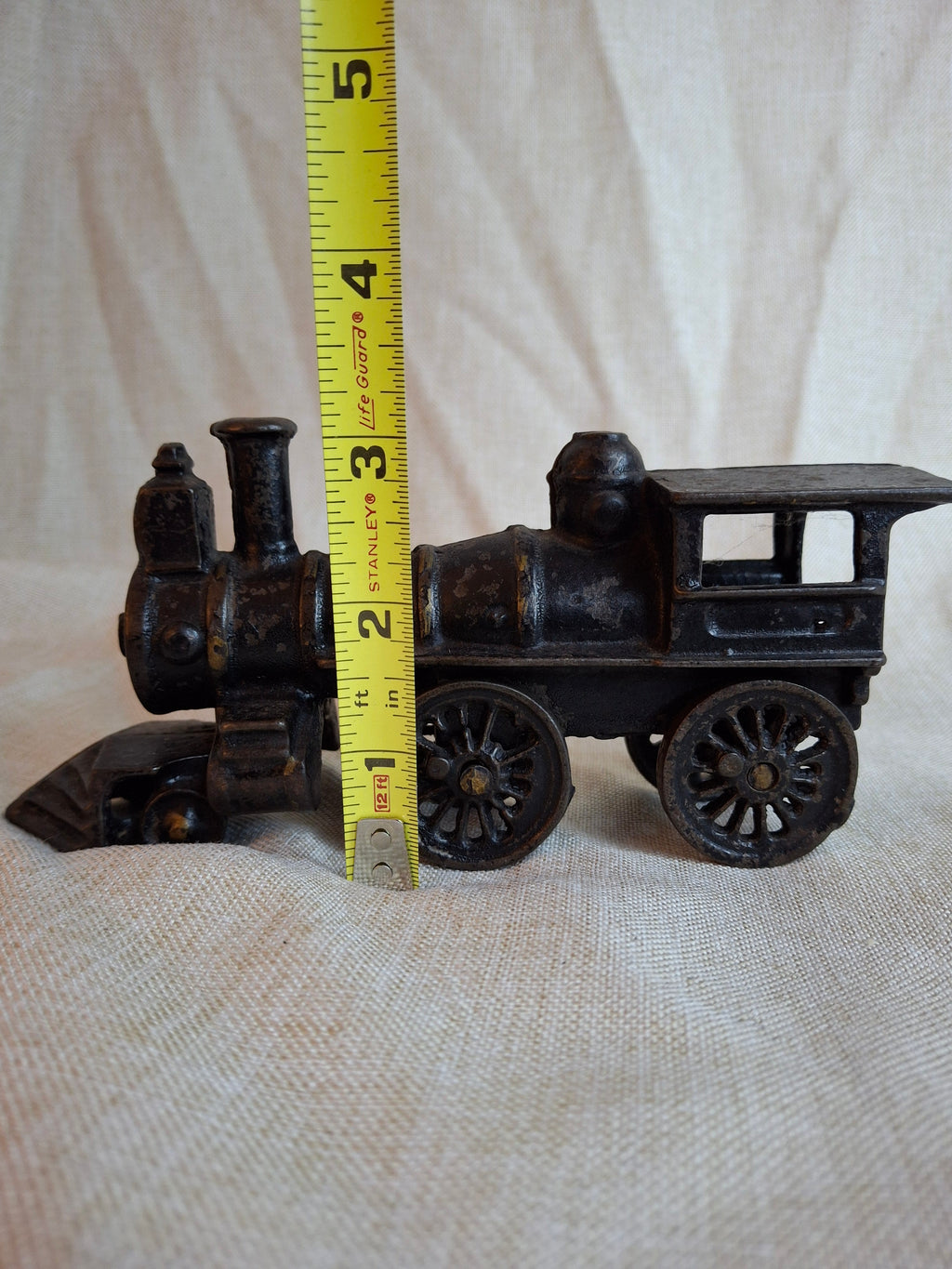 Antique Wilkins Cast Iron Floor Train Locomotive Circa 1895-1905 Keene NH 7"