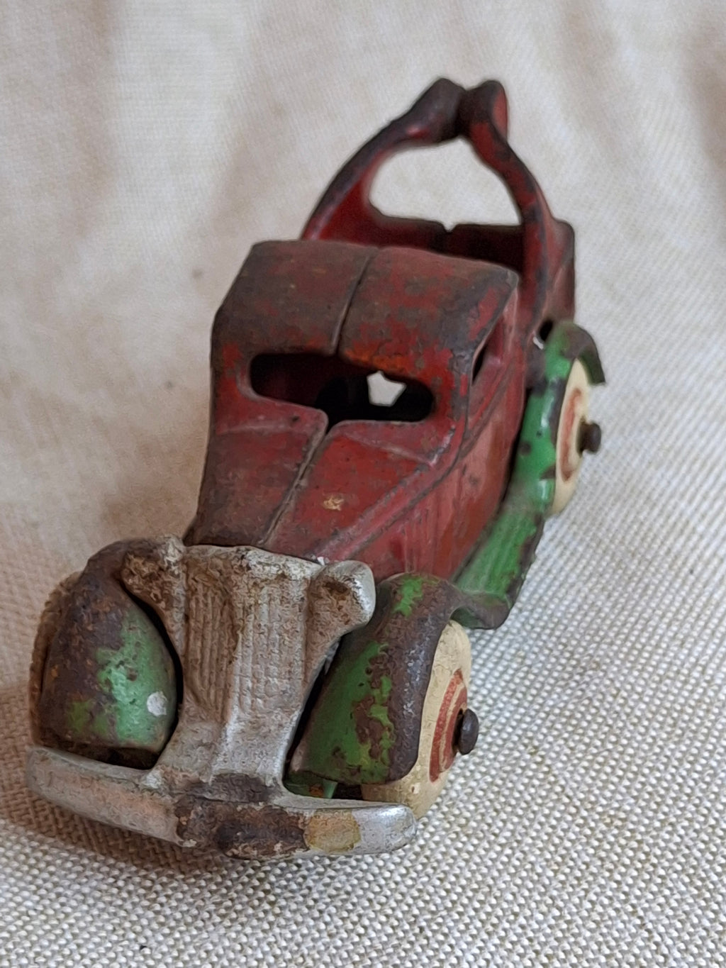 Antique Arcade Cast Iron Tow Truck Wrecker No. 263 Original Paint 1930s USA