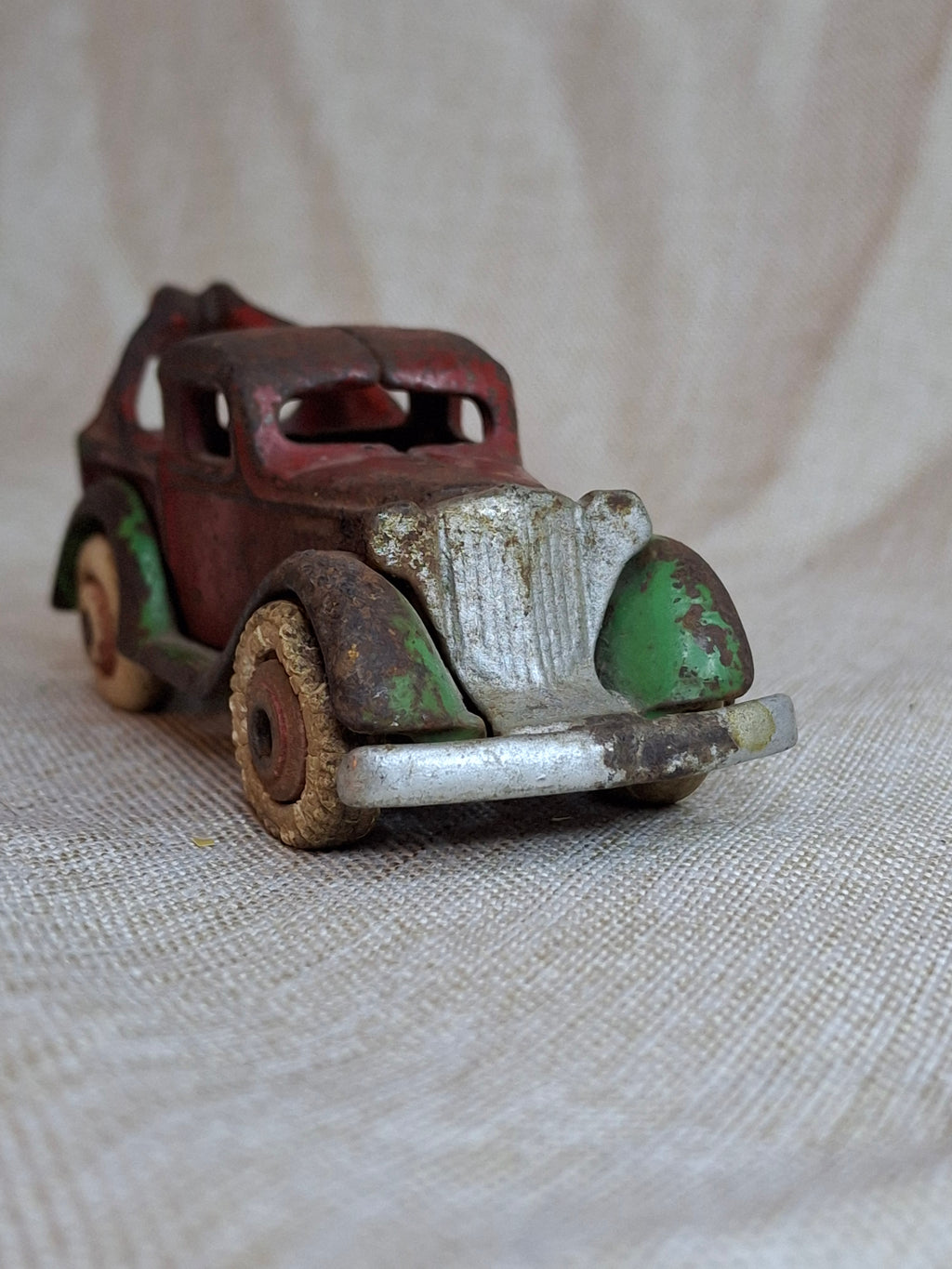Antique Arcade Cast Iron Tow Truck Wrecker No. 263 Original Paint 1930s USA