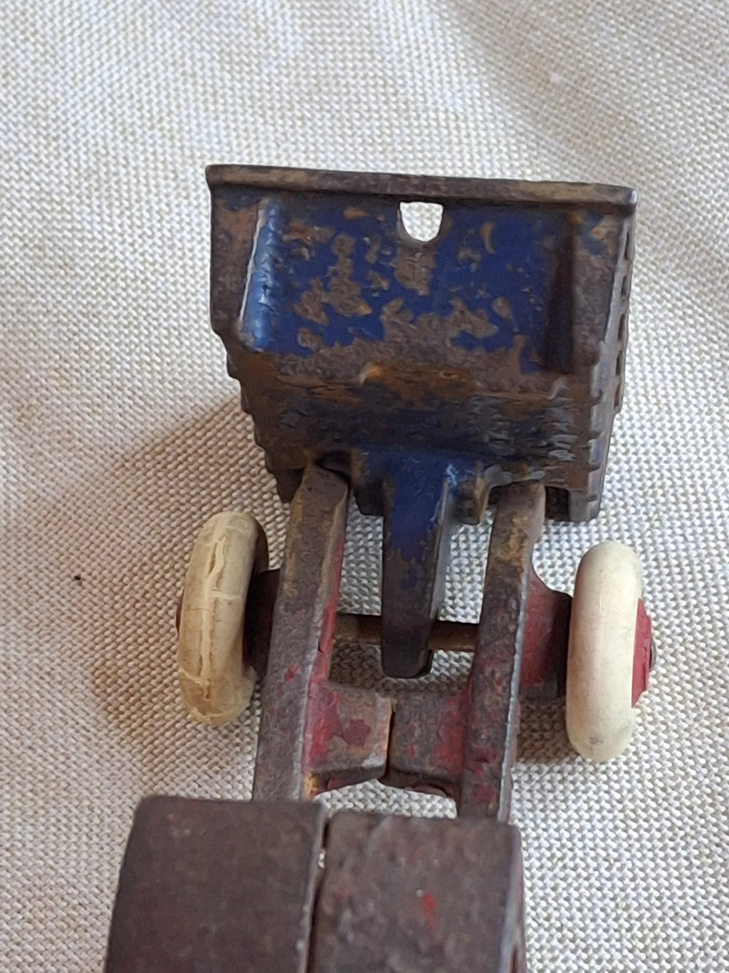 Rare 1920s Champion Cast Iron Mack C-Cab Dump Truck - Original Paint & White Tires