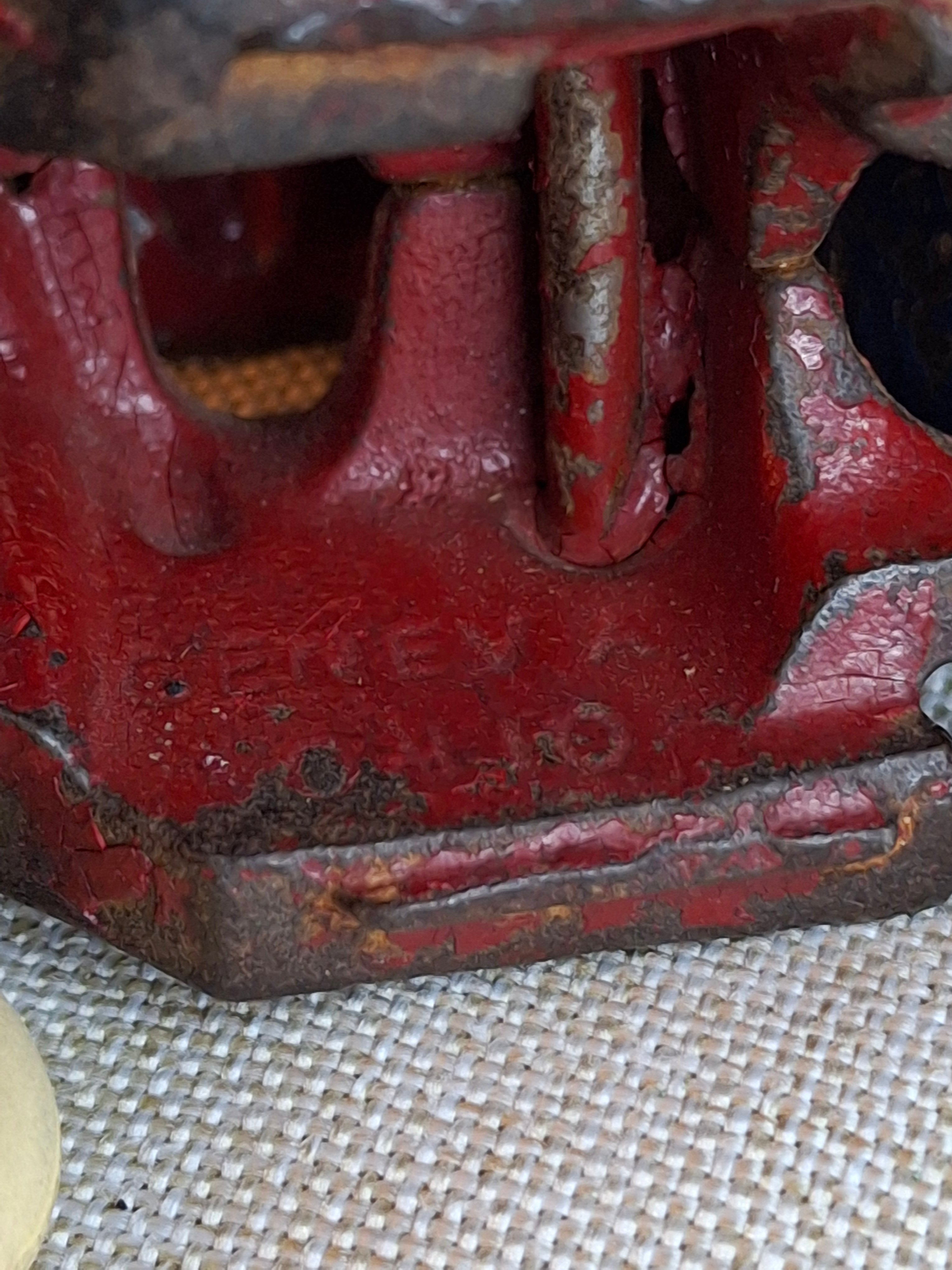 Rare 1920s Champion Cast Iron Mack C-Cab Dump Truck - Original Paint & White Tires