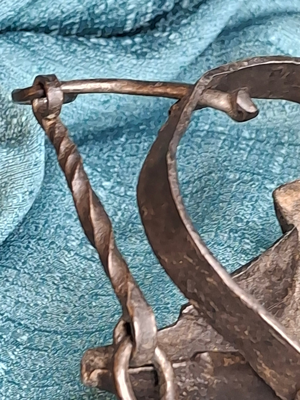 Rare 18th C Wrought Iron 4-Wick Fat Lamp Primitive Star Crusie Lighting Antique