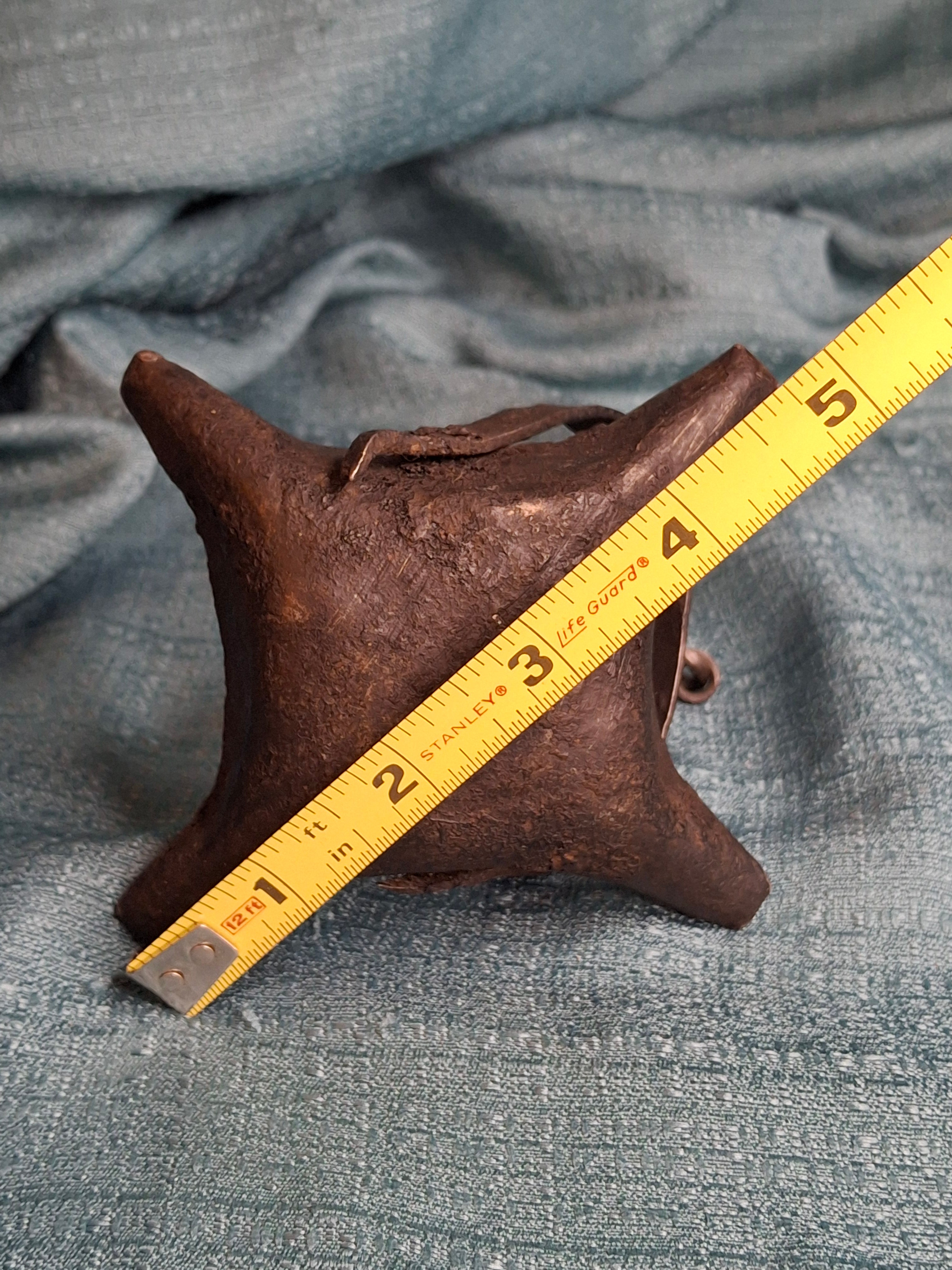 Rare 18th C Wrought Iron 4-Wick Fat Lamp Primitive Star Crusie Lighting Antique