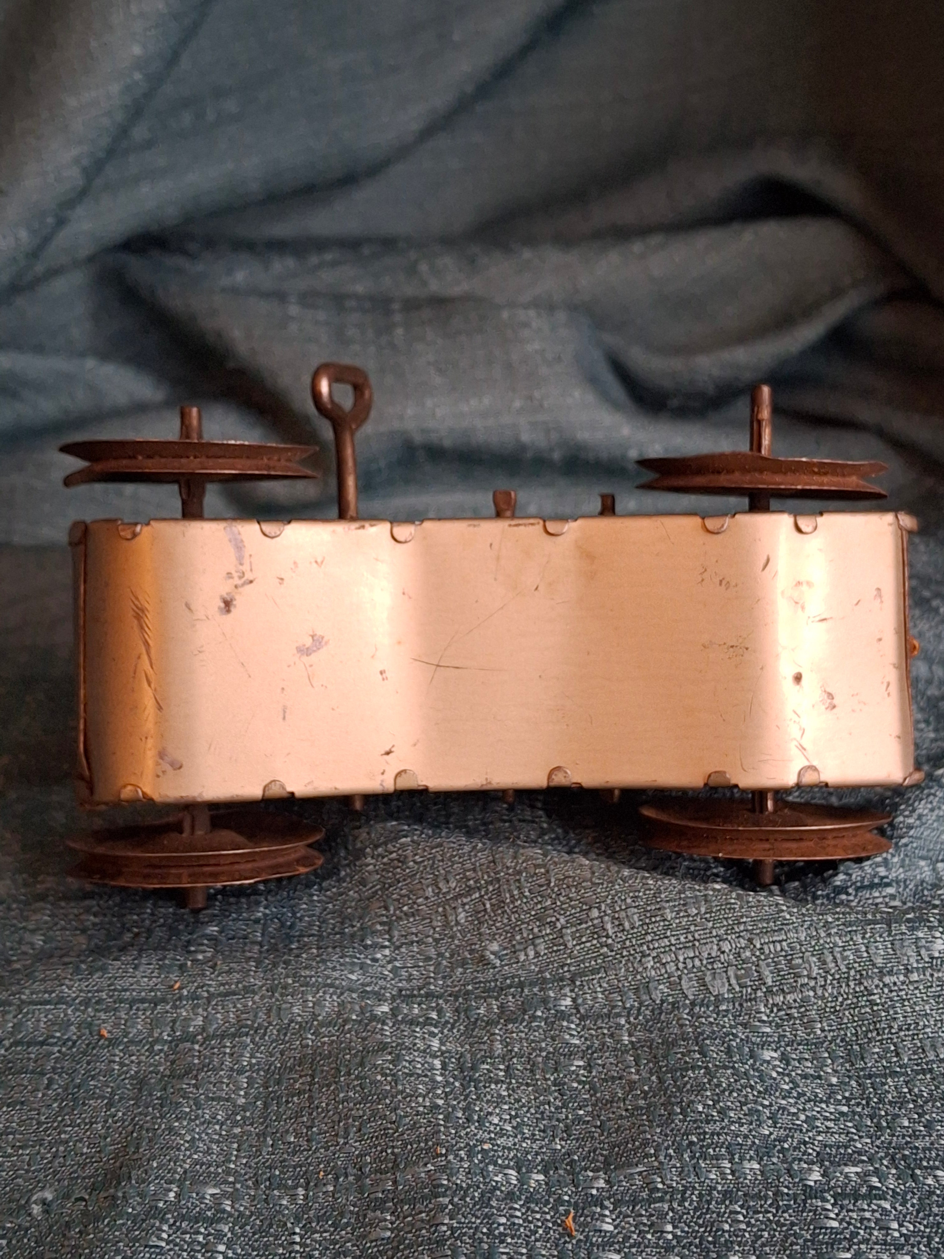 Vtg 1930s Louis Marx Tin Windup Midget Tank Working Red Turret Patent 1244539