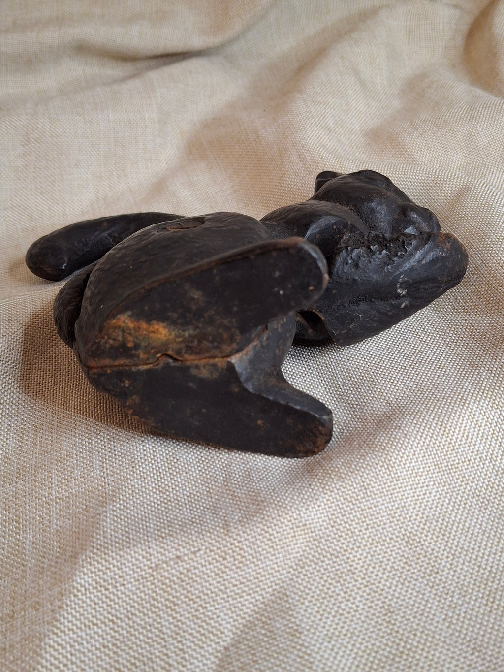 Antique Hubley Cast Iron Squirrel Nutcracker - Heavy Figural Metalware - Circa 1910