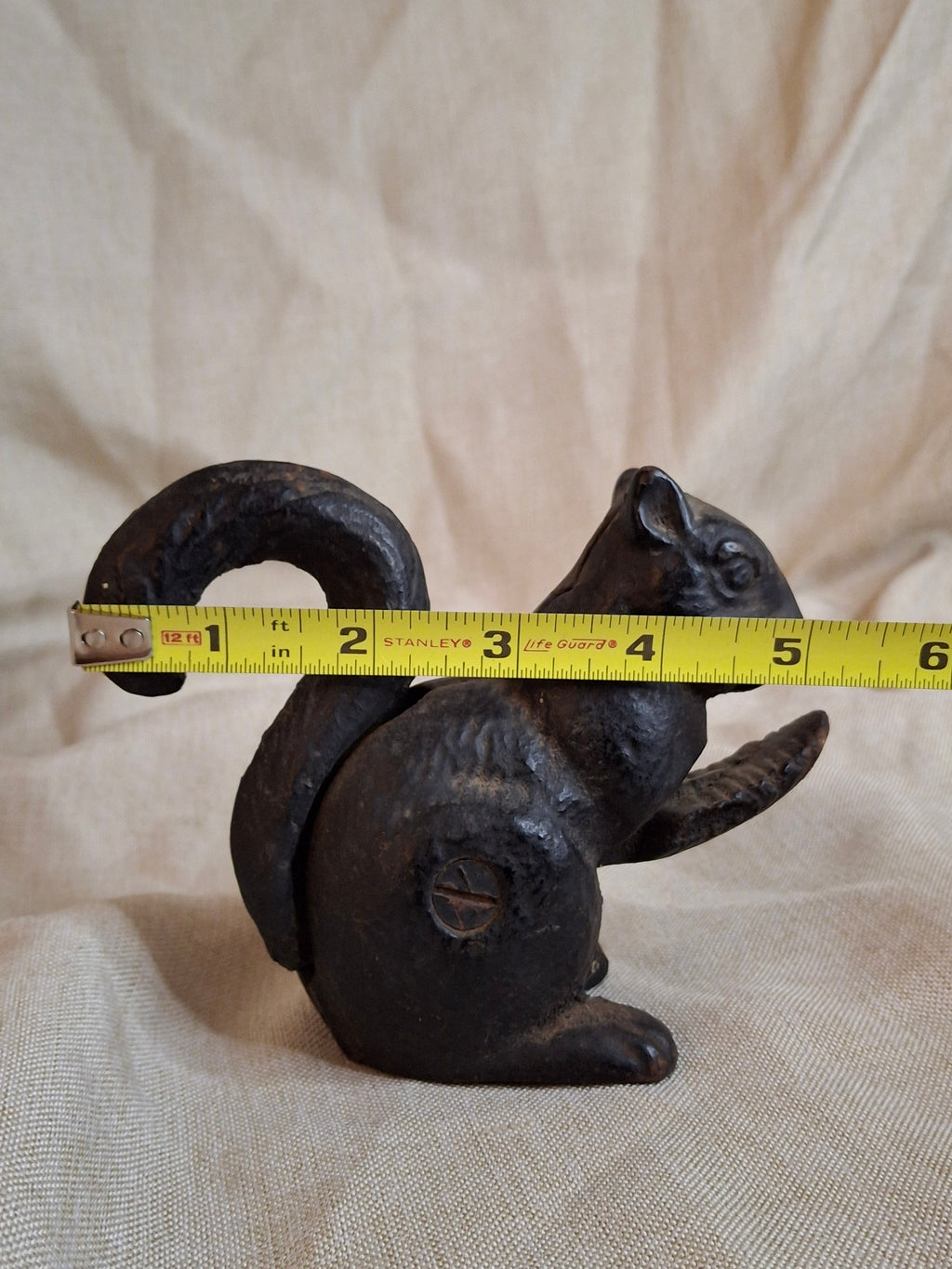 Antique Hubley Cast Iron Squirrel Nutcracker - Heavy Figural Metalware - Circa 1910