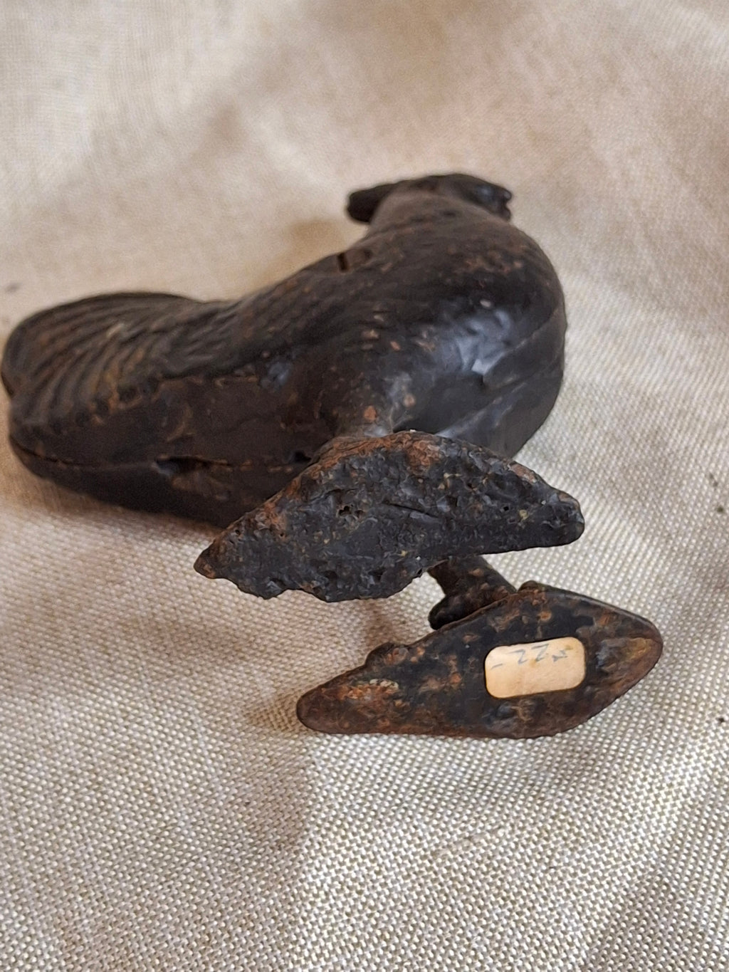 Antique A.C. Williams Cast Iron Rooster Still Bank - Standing Chicken - Original C. 1910