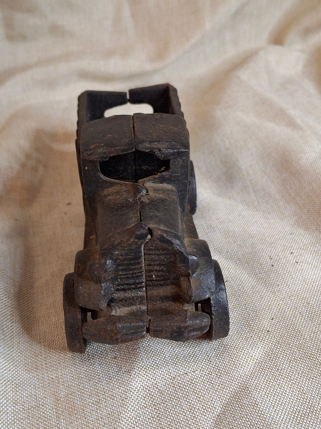 Antique Hubley Cast Iron Stake Body Truck - 1920s White Motor Co Style - 6"
