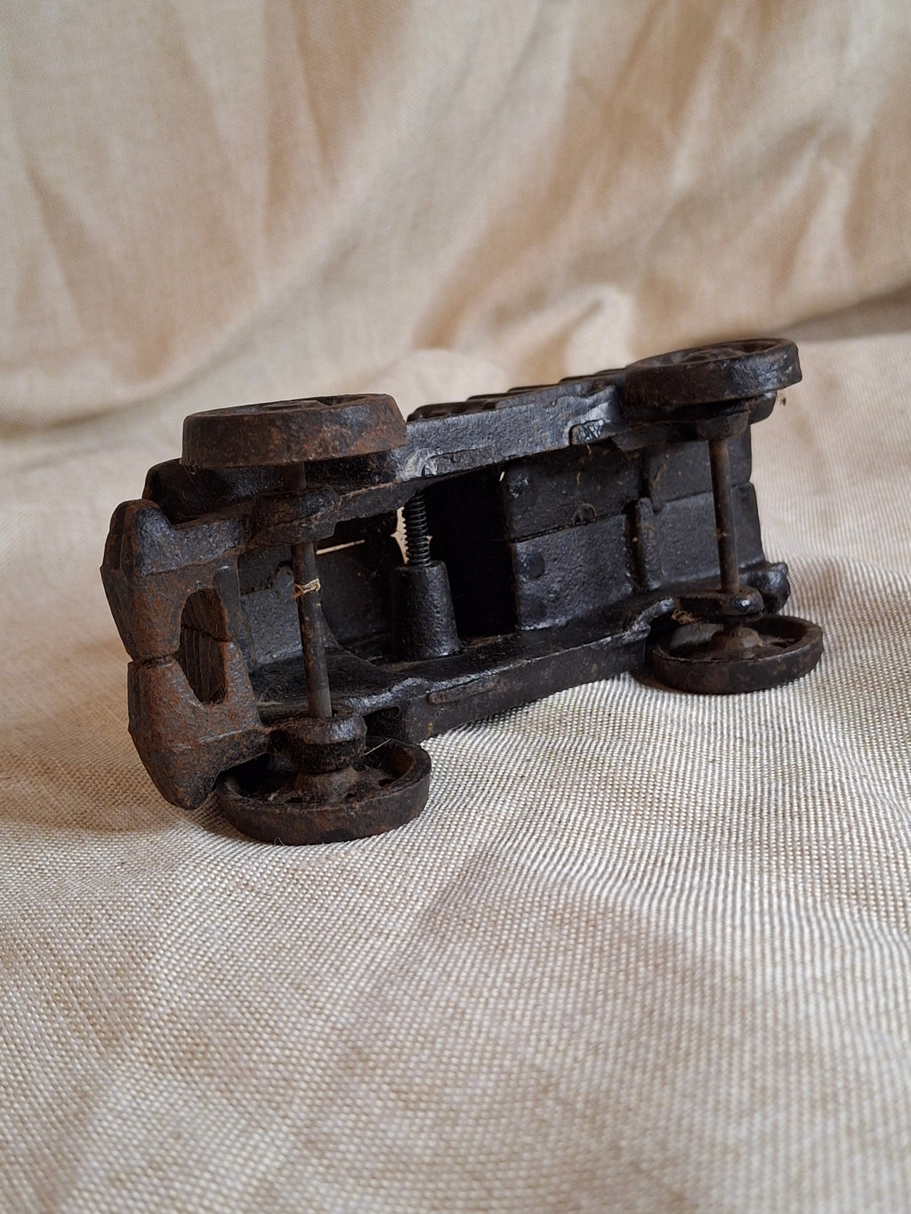 Antique Hubley Cast Iron Stake Body Truck - 1920s White Motor Co Style - 6"
