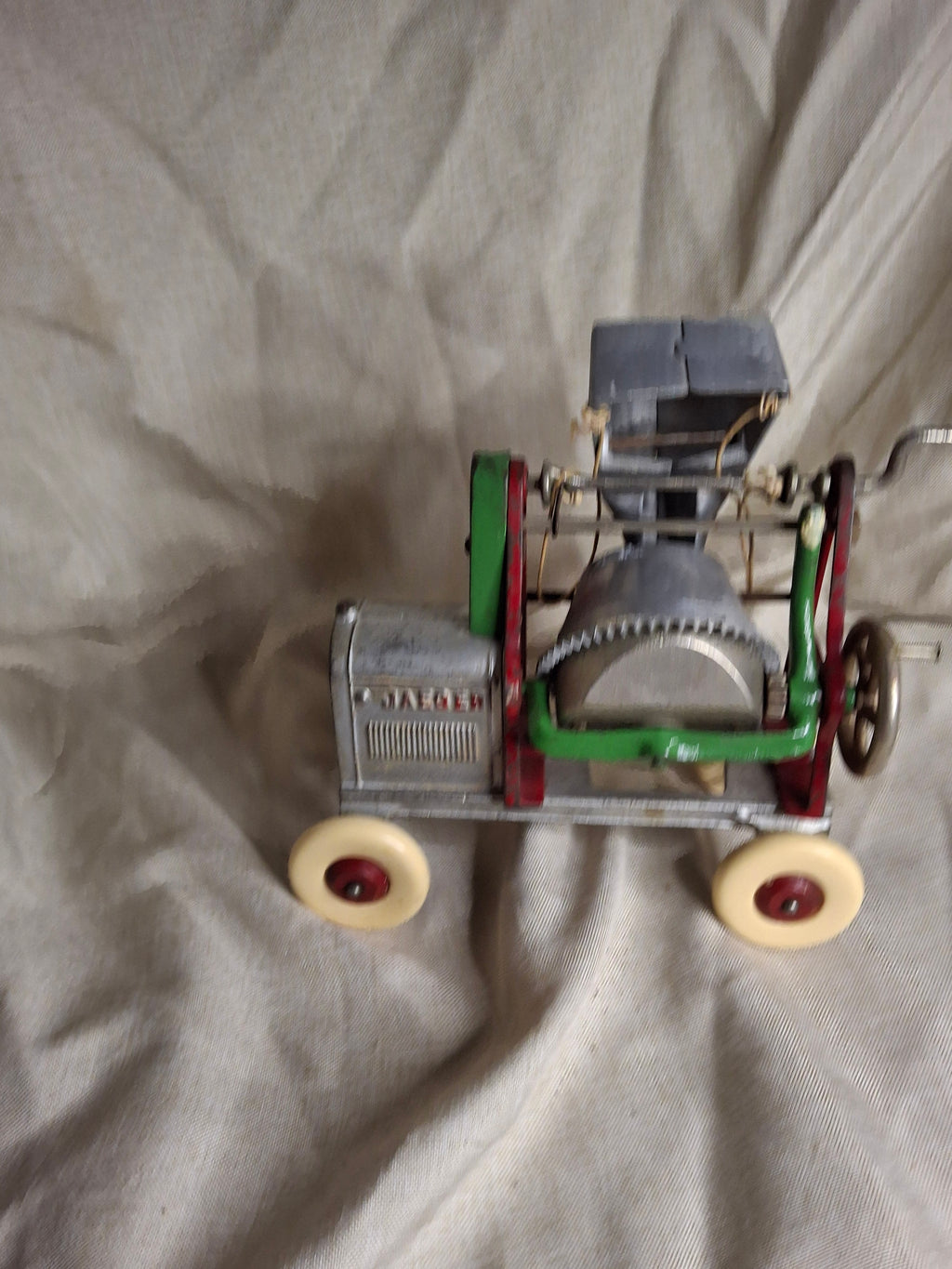 Antique Kenton Jaeger Cement Mixer XL Largest Series Cast Iron & Aluminum Toy
