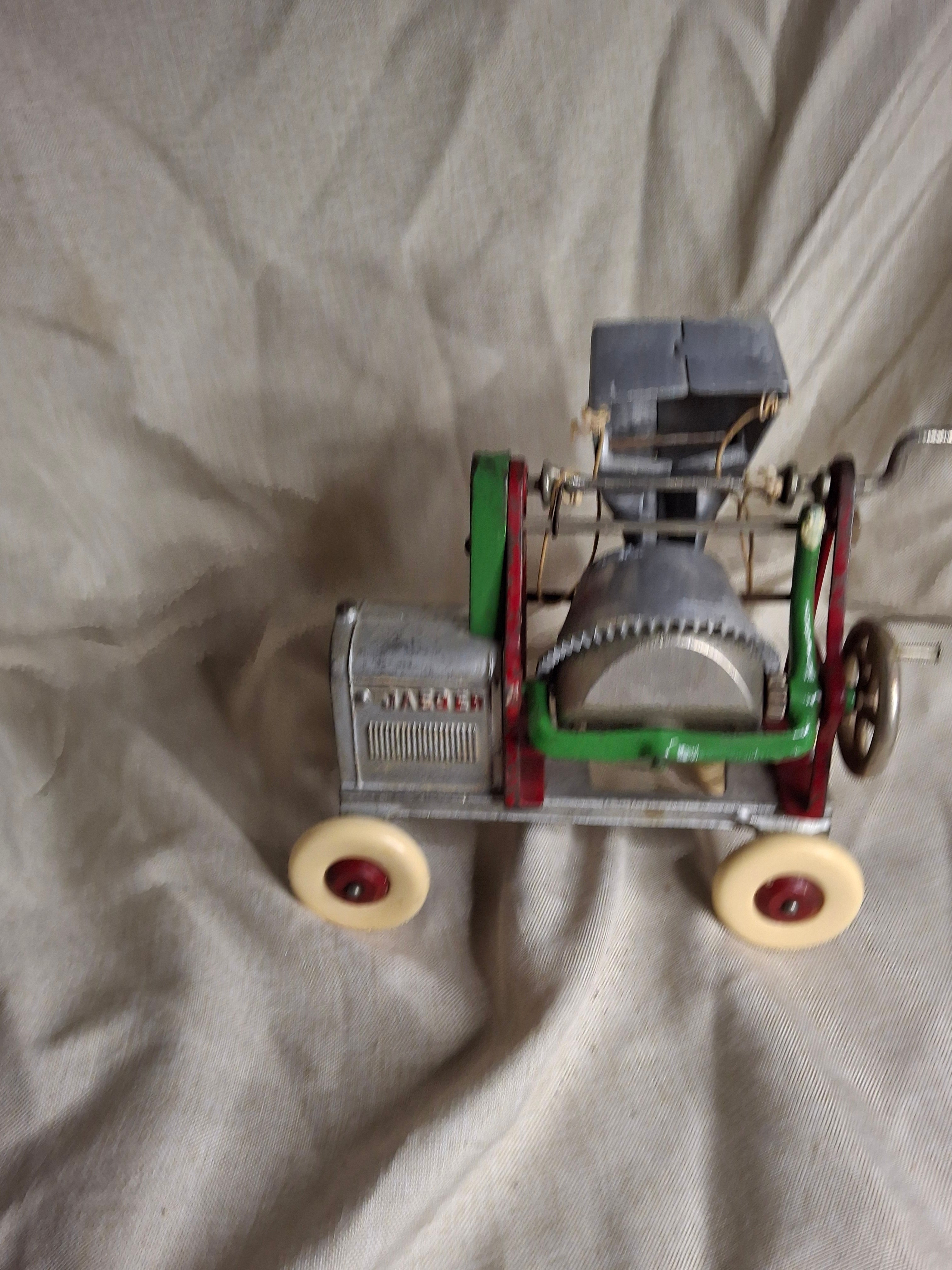 Antique Kenton Jaeger Cement Mixer XL Largest Series Cast Iron & Aluminum Toy